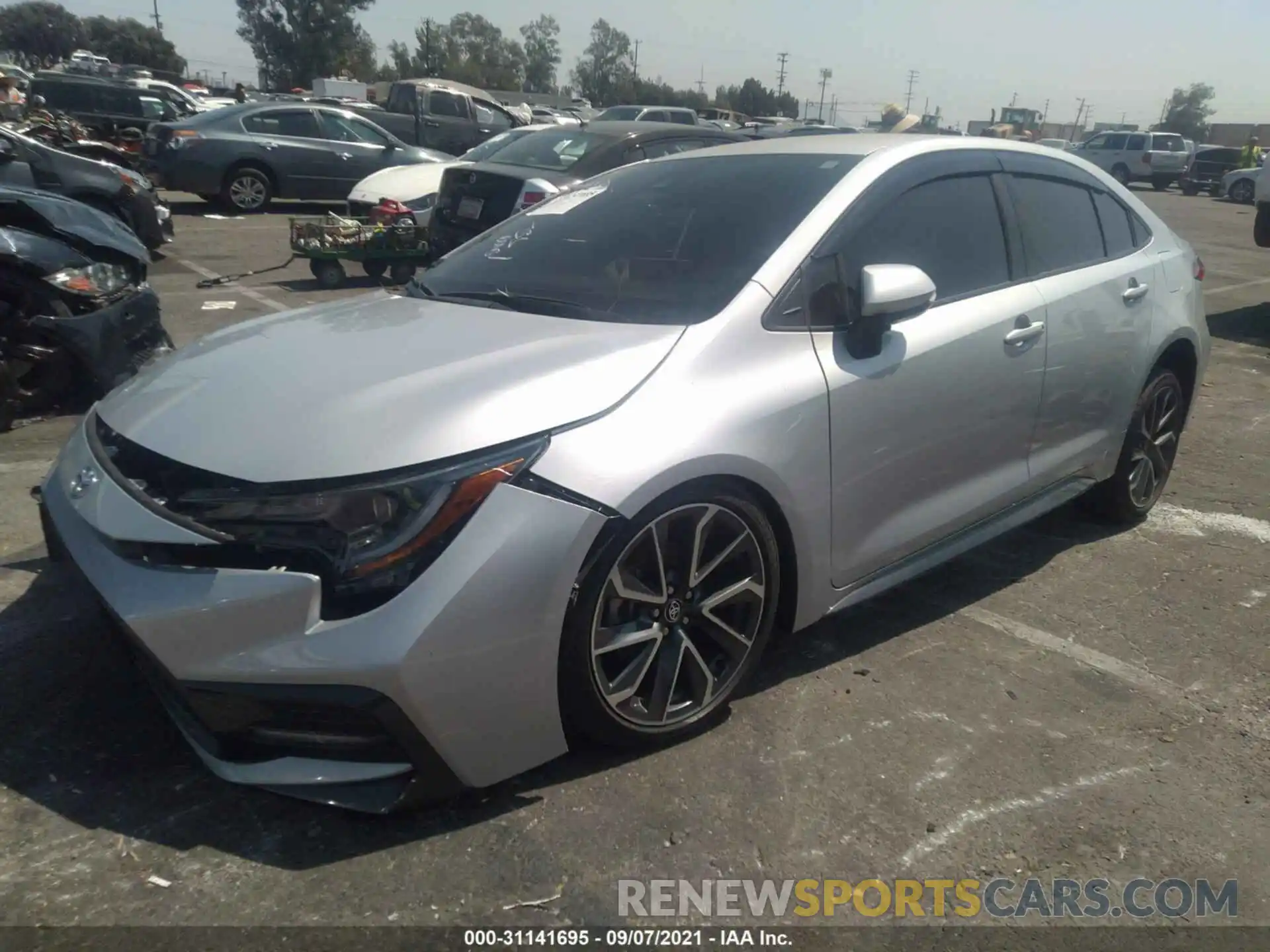 2 Photograph of a damaged car 5YFS4MCE9MP062424 TOYOTA COROLLA 2021