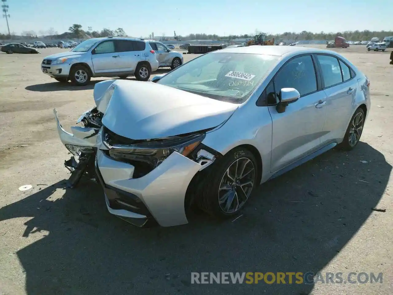 1 Photograph of a damaged car 5YFS4MCE9MP063914 TOYOTA COROLLA 2021