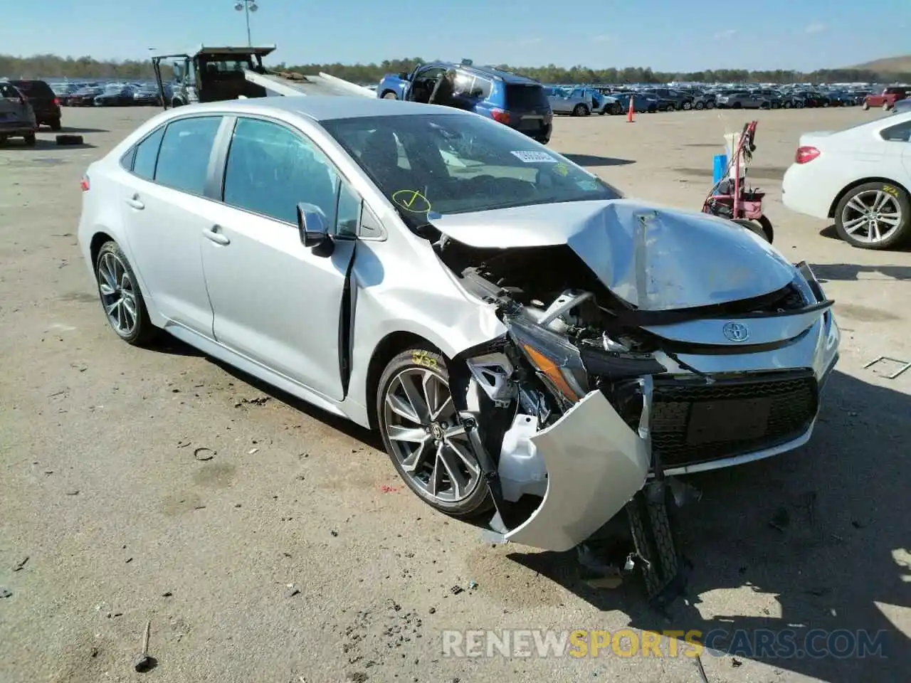 2 Photograph of a damaged car 5YFS4MCE9MP063914 TOYOTA COROLLA 2021