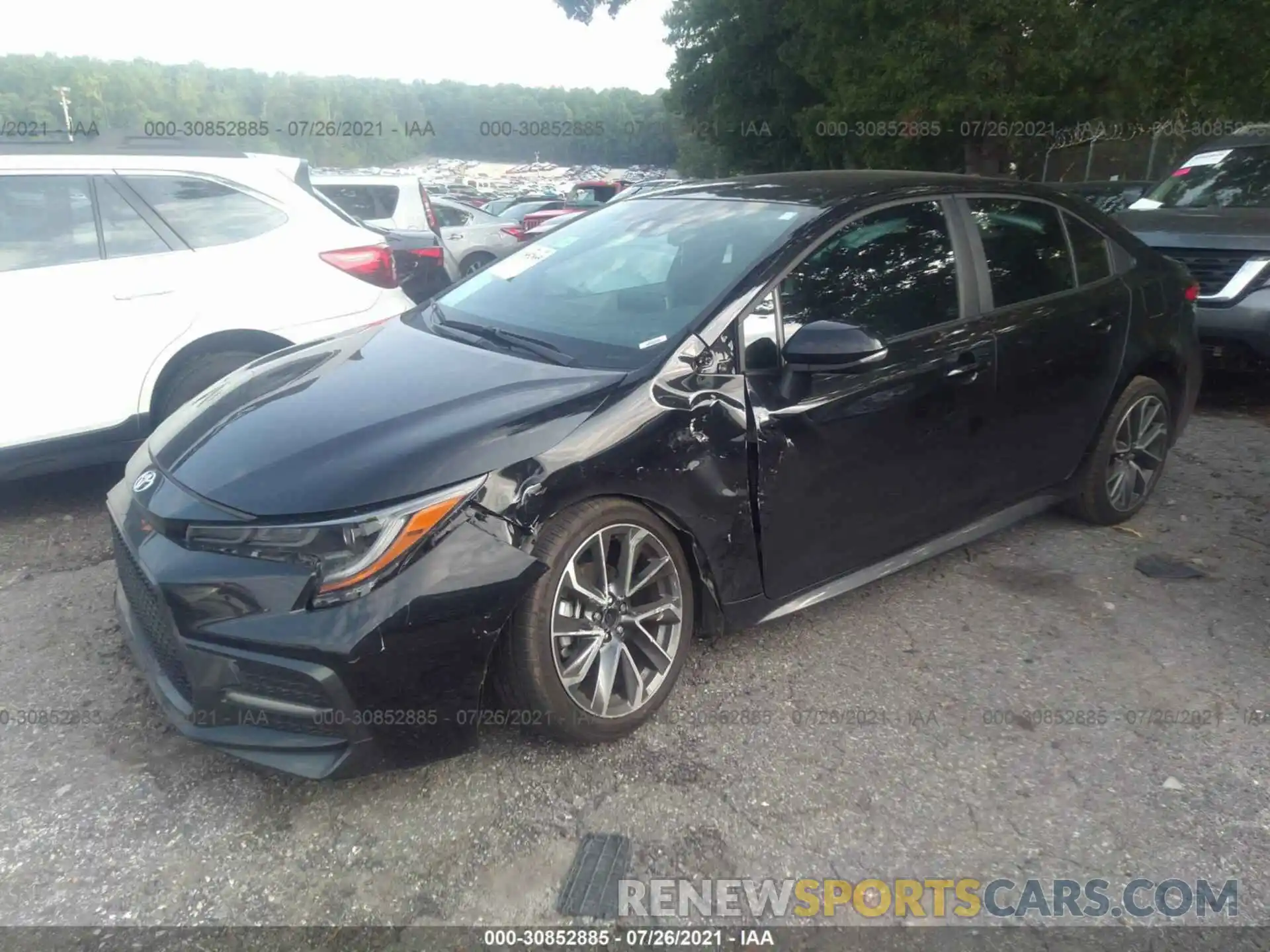 2 Photograph of a damaged car 5YFS4MCE9MP063993 TOYOTA COROLLA 2021