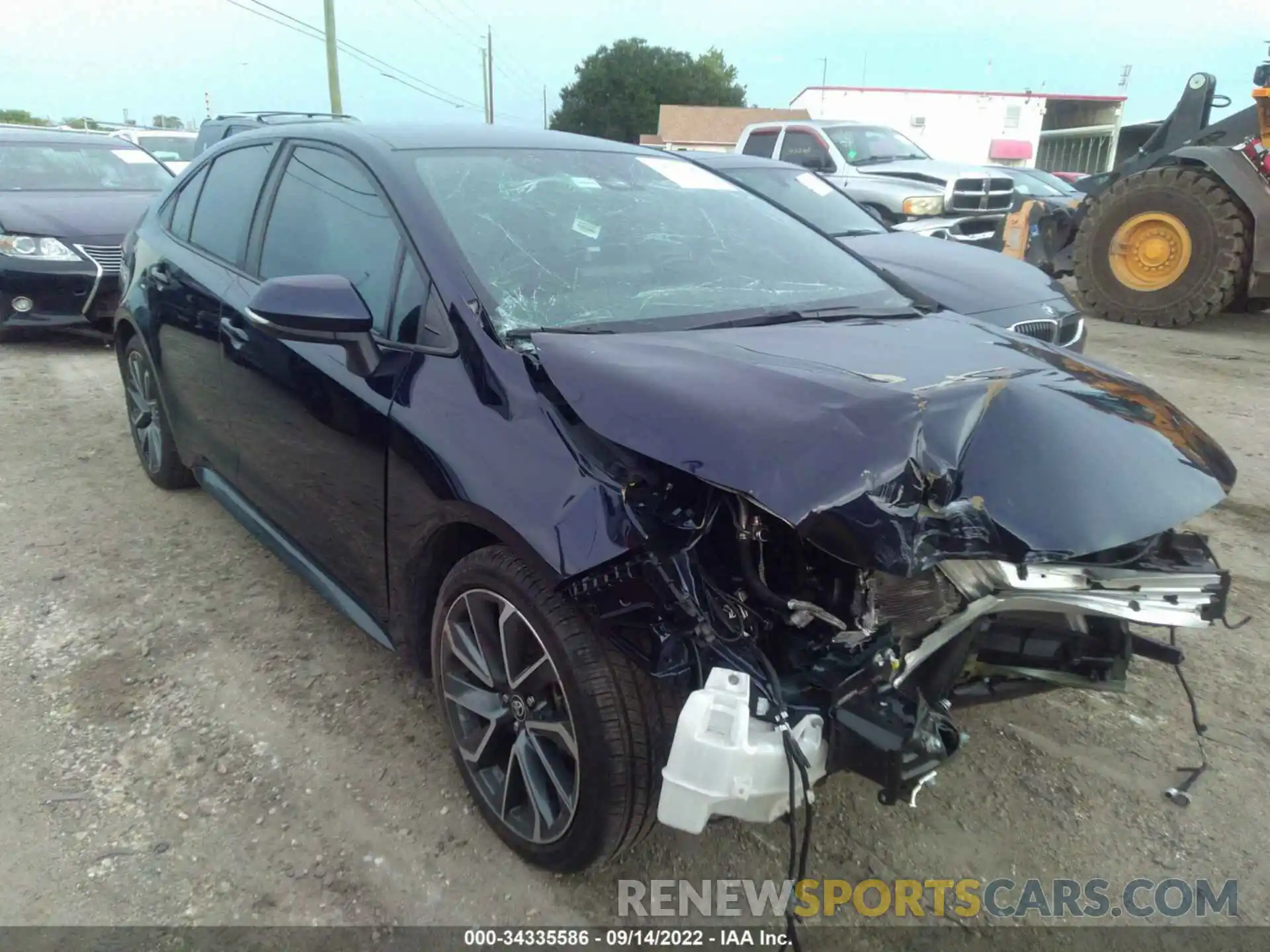 1 Photograph of a damaged car 5YFS4MCE9MP065615 TOYOTA COROLLA 2021