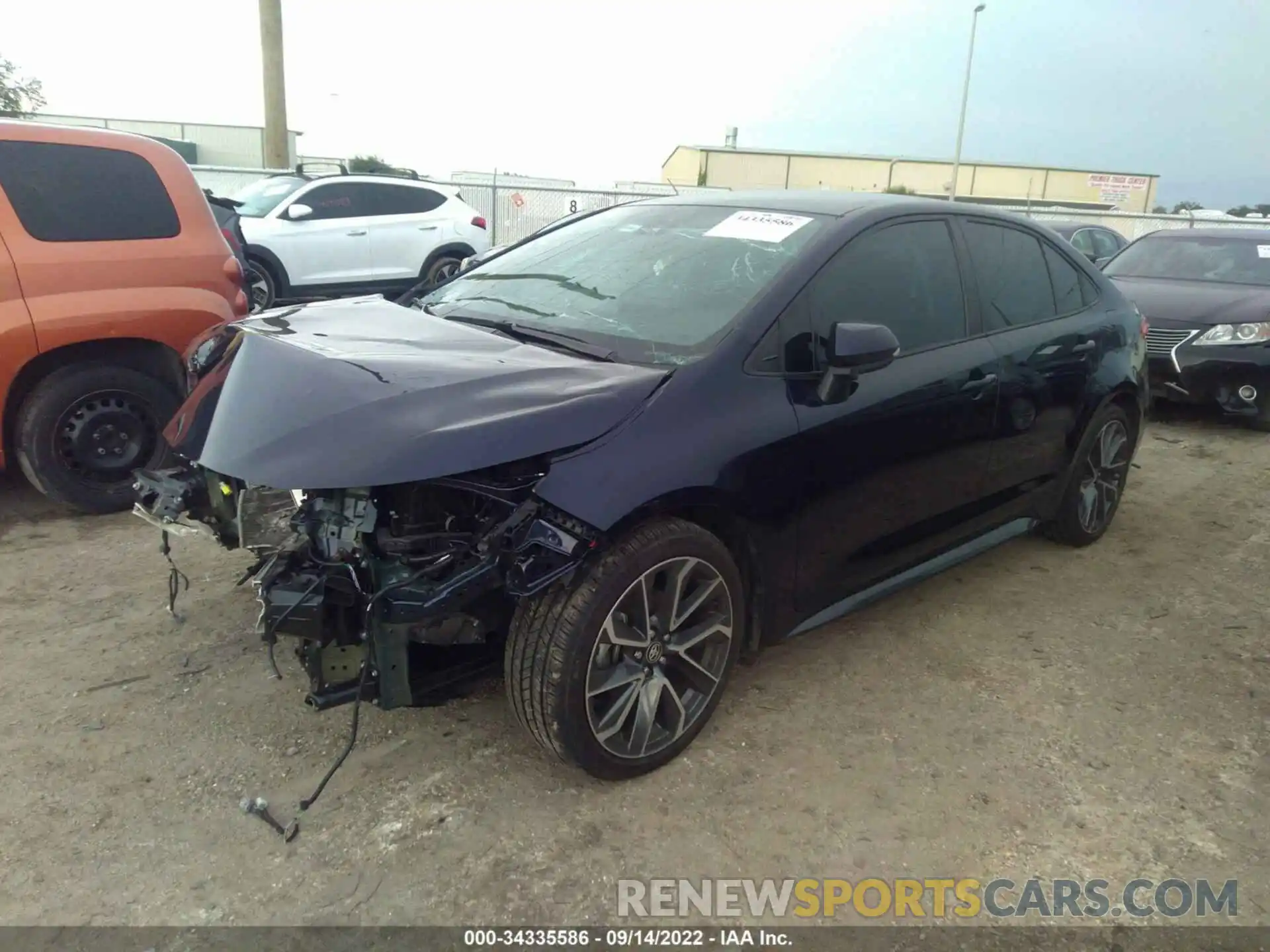 2 Photograph of a damaged car 5YFS4MCE9MP065615 TOYOTA COROLLA 2021