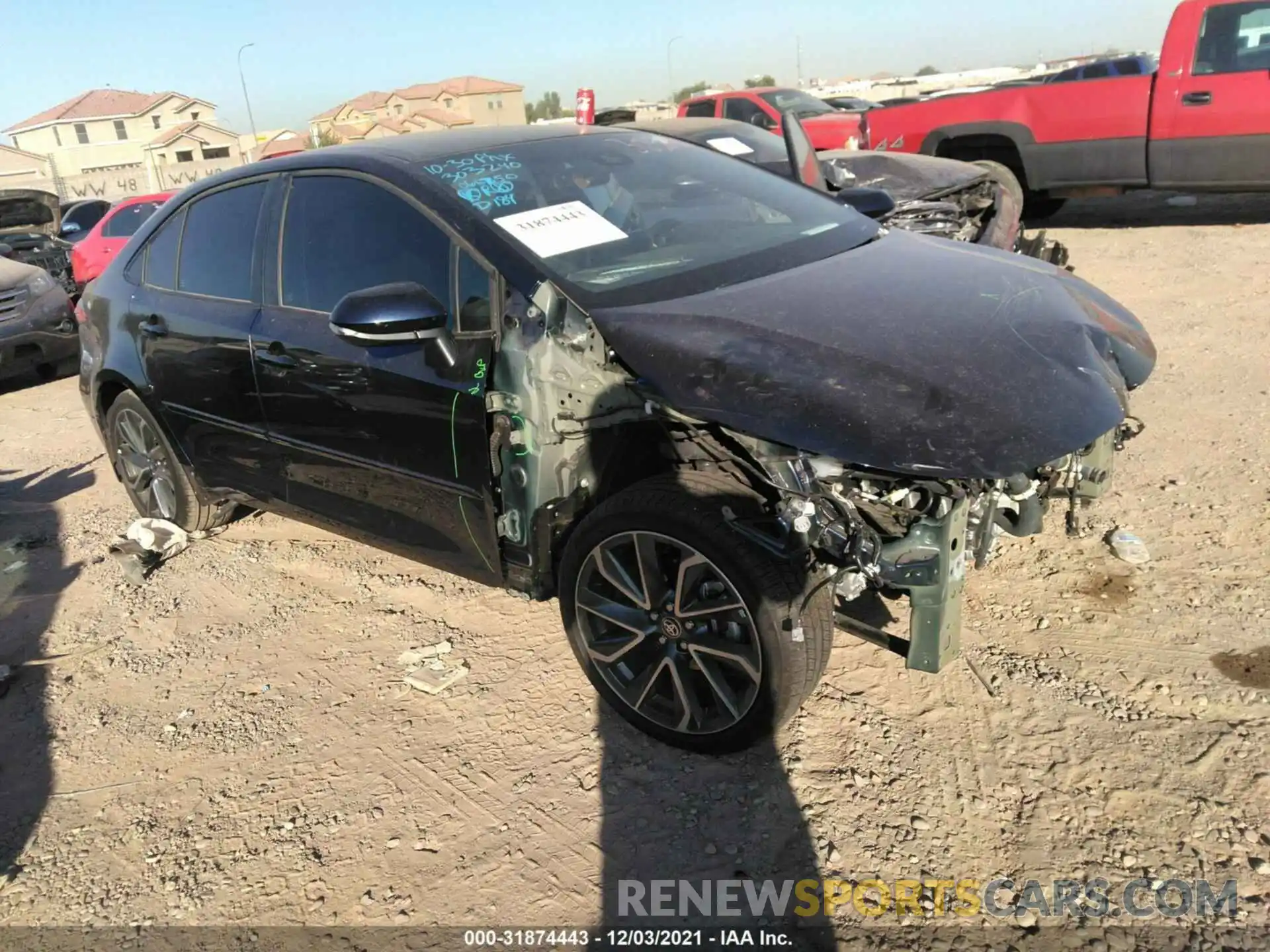 1 Photograph of a damaged car 5YFS4MCE9MP066750 TOYOTA COROLLA 2021