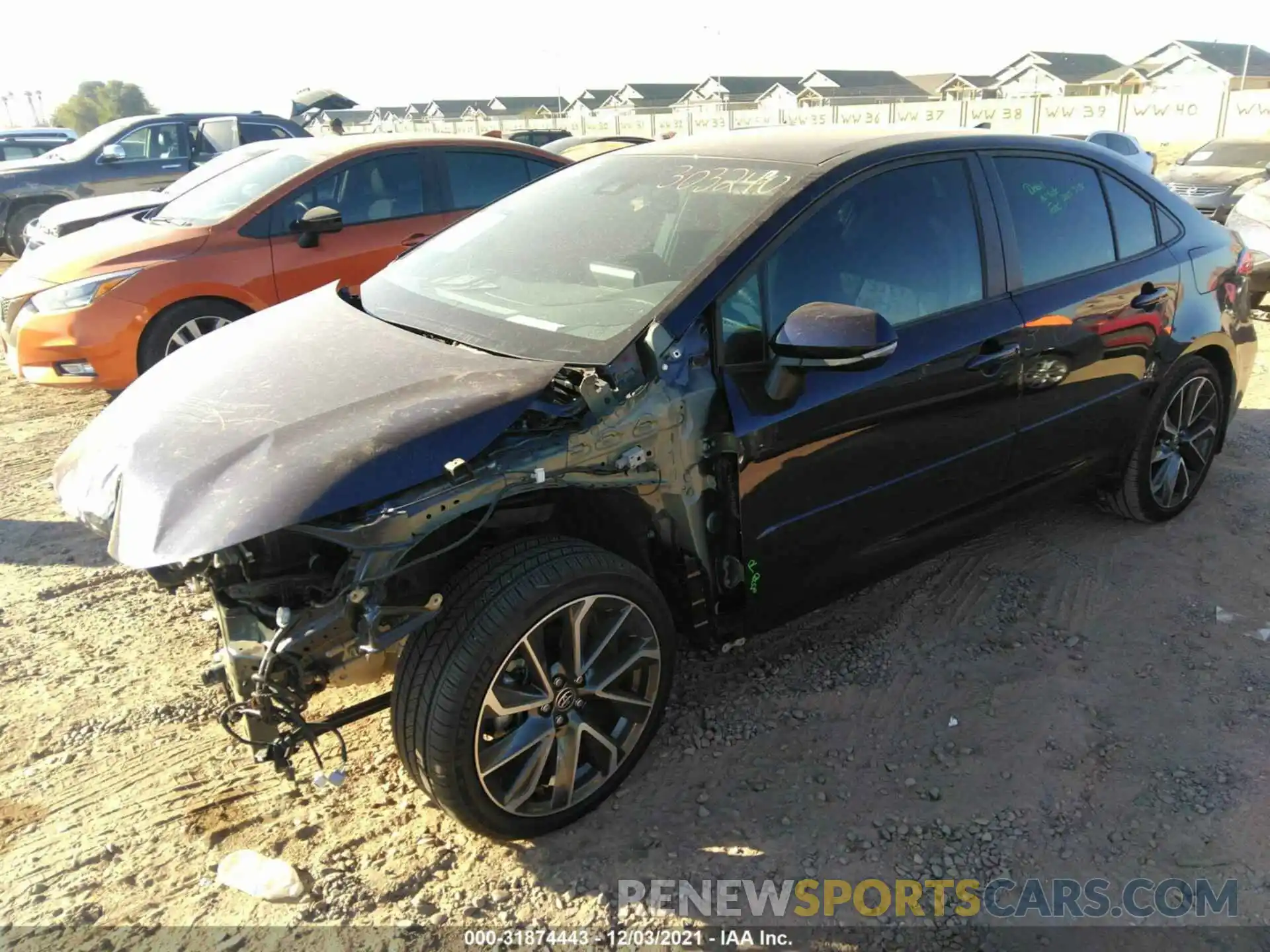 2 Photograph of a damaged car 5YFS4MCE9MP066750 TOYOTA COROLLA 2021