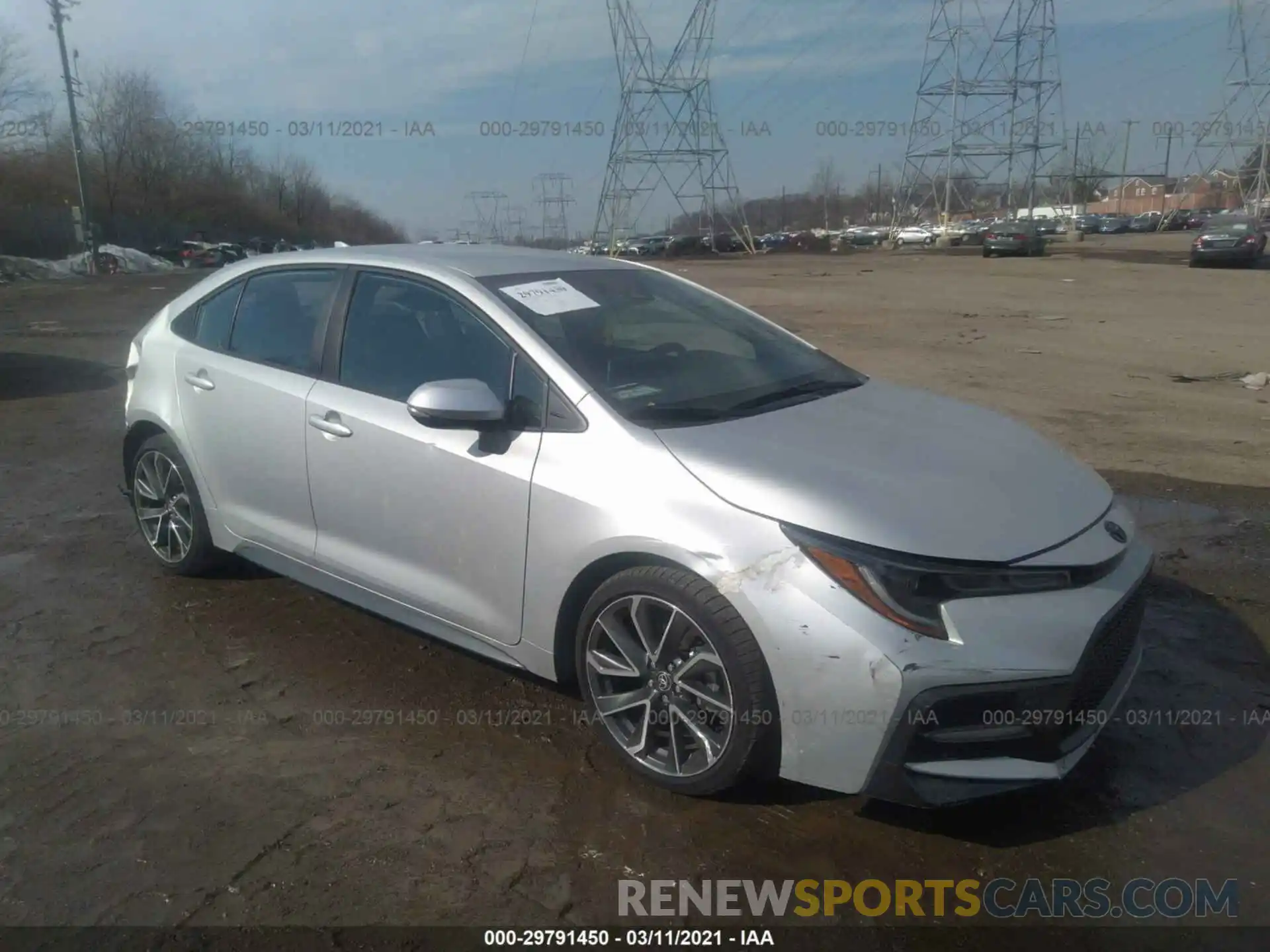 1 Photograph of a damaged car 5YFS4MCE9MP067736 TOYOTA COROLLA 2021