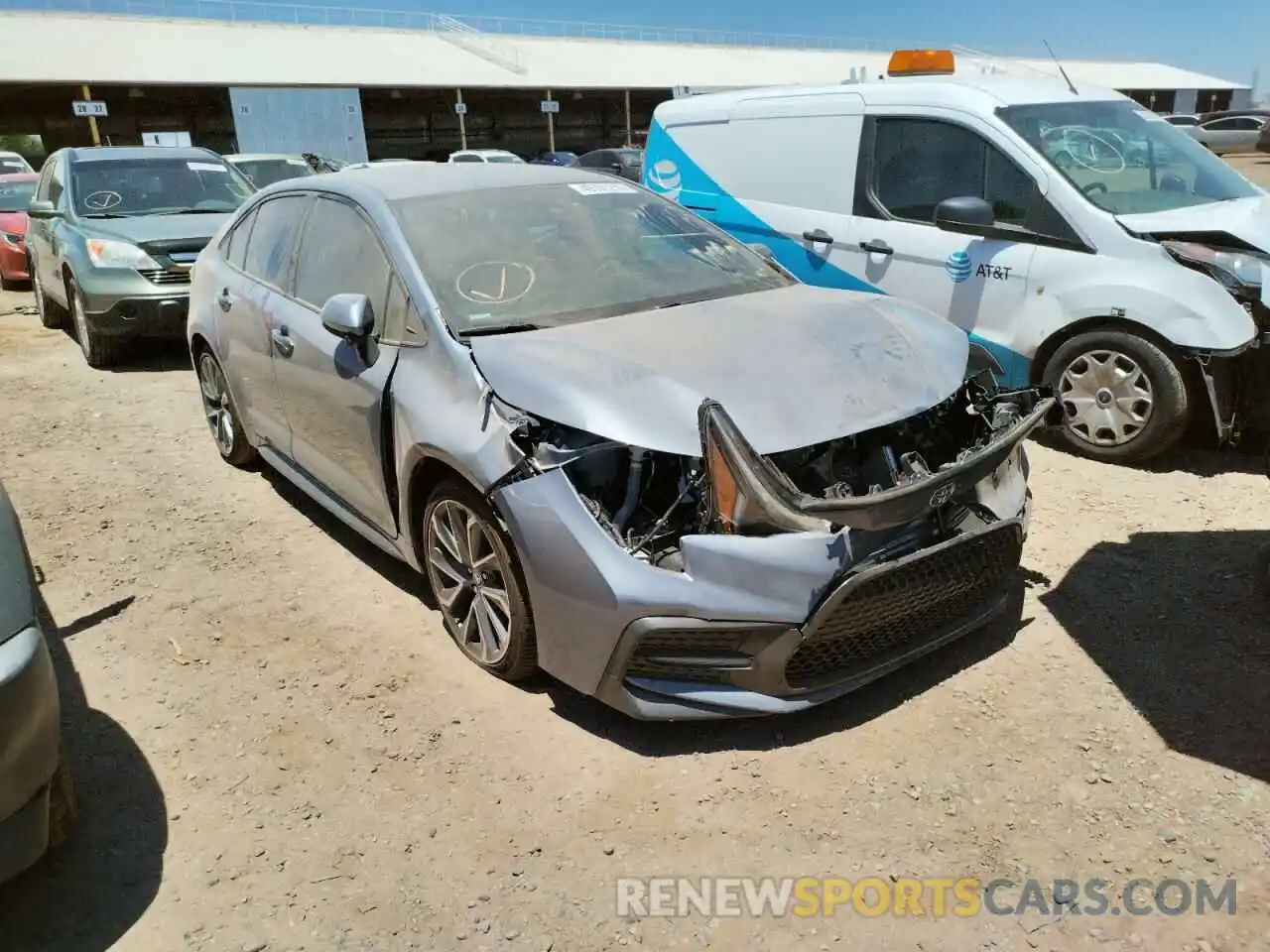 1 Photograph of a damaged car 5YFS4MCE9MP068515 TOYOTA COROLLA 2021