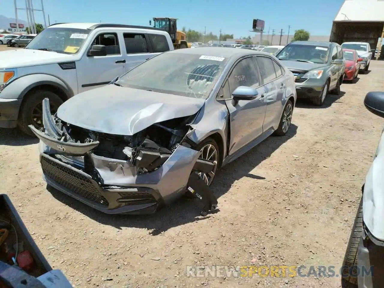 2 Photograph of a damaged car 5YFS4MCE9MP068515 TOYOTA COROLLA 2021