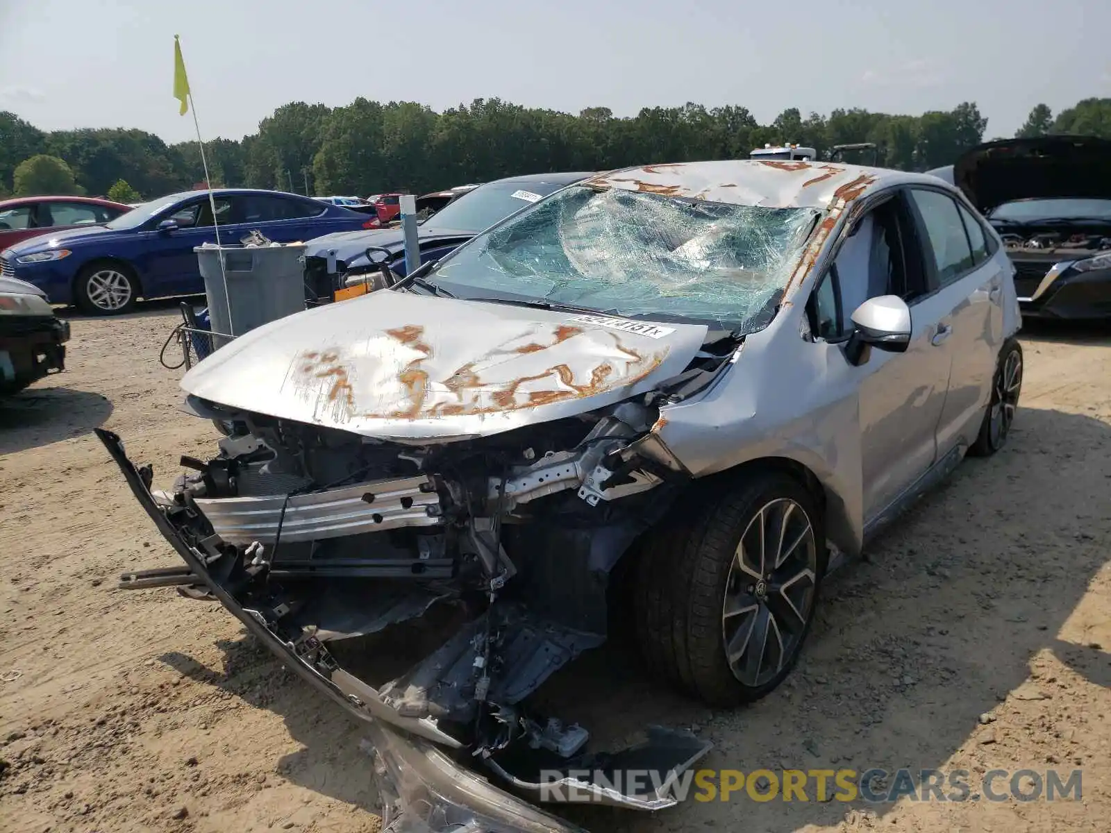 2 Photograph of a damaged car 5YFS4MCE9MP070863 TOYOTA COROLLA 2021