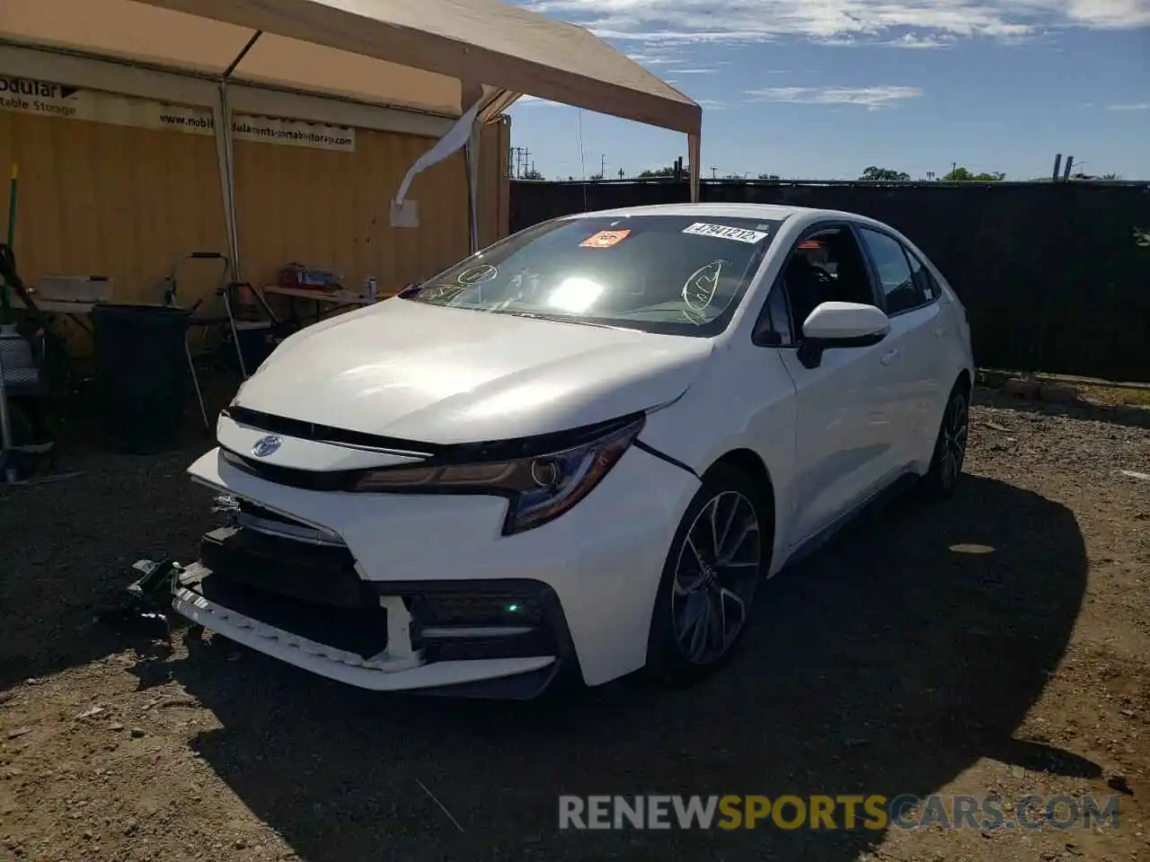 2 Photograph of a damaged car 5YFS4MCE9MP070961 TOYOTA COROLLA 2021