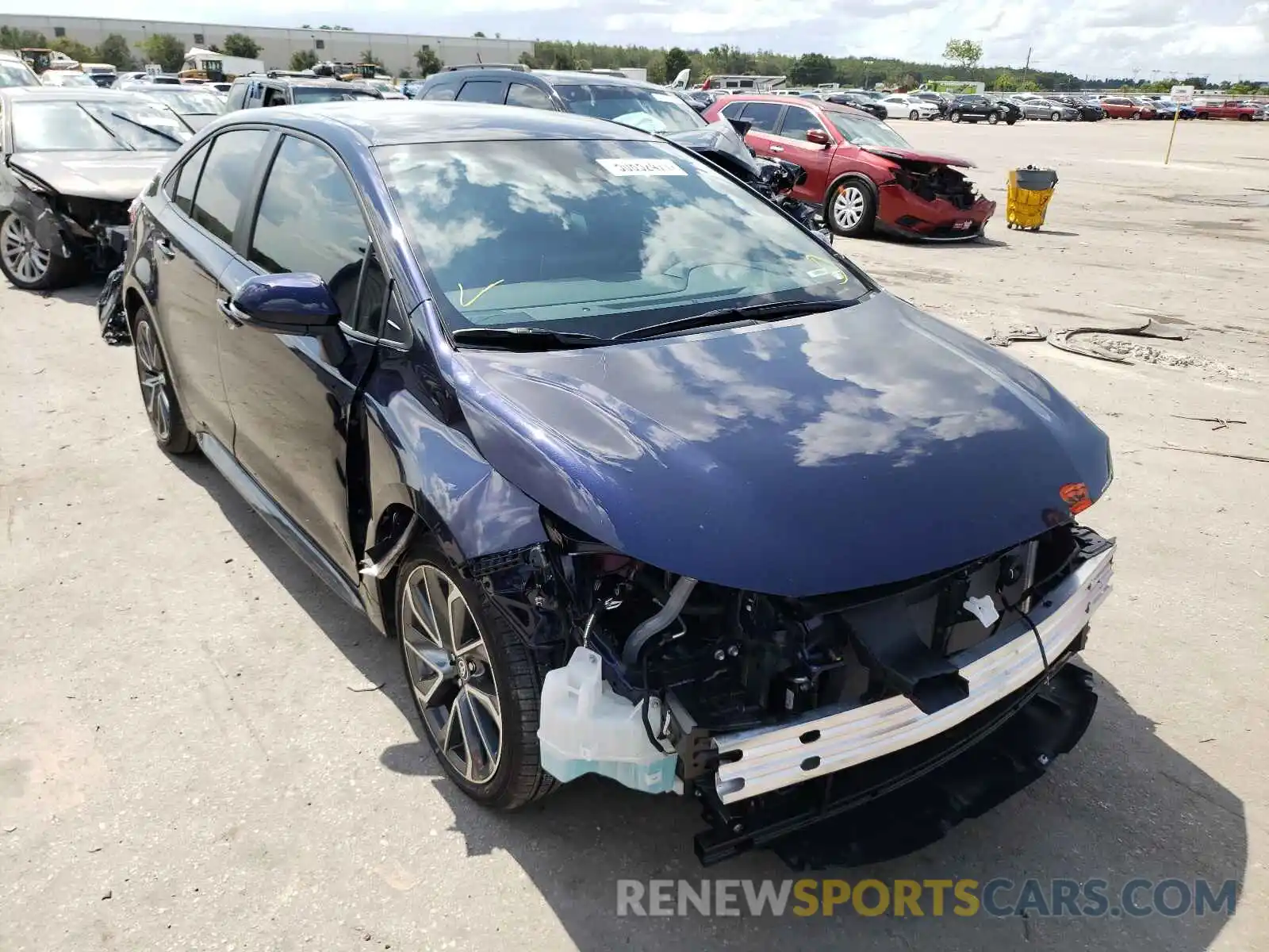 1 Photograph of a damaged car 5YFS4MCE9MP073021 TOYOTA COROLLA 2021