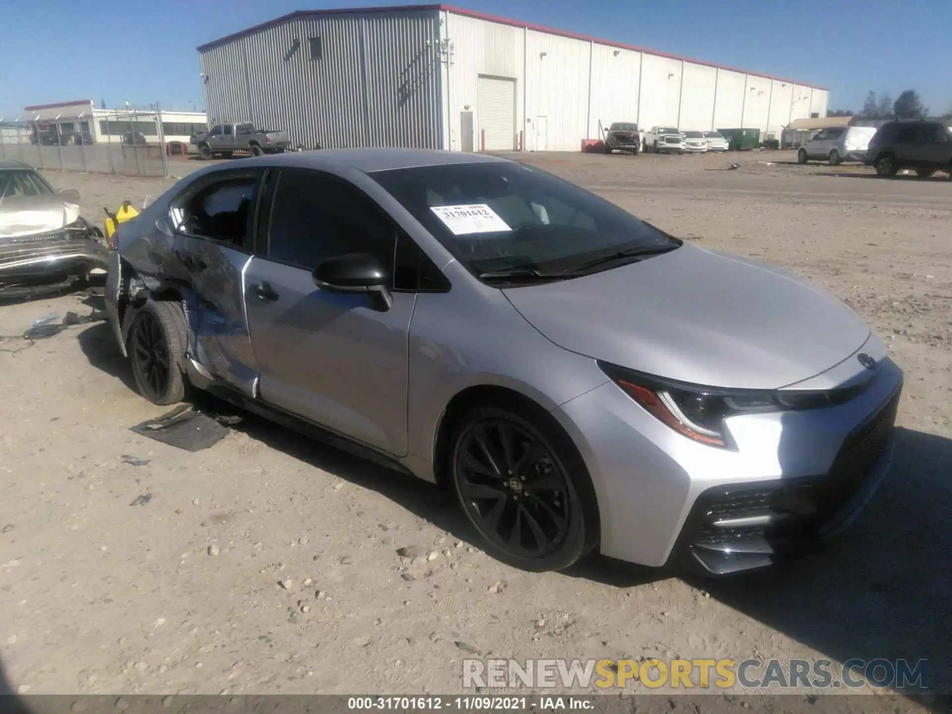 1 Photograph of a damaged car 5YFS4MCE9MP074797 TOYOTA COROLLA 2021