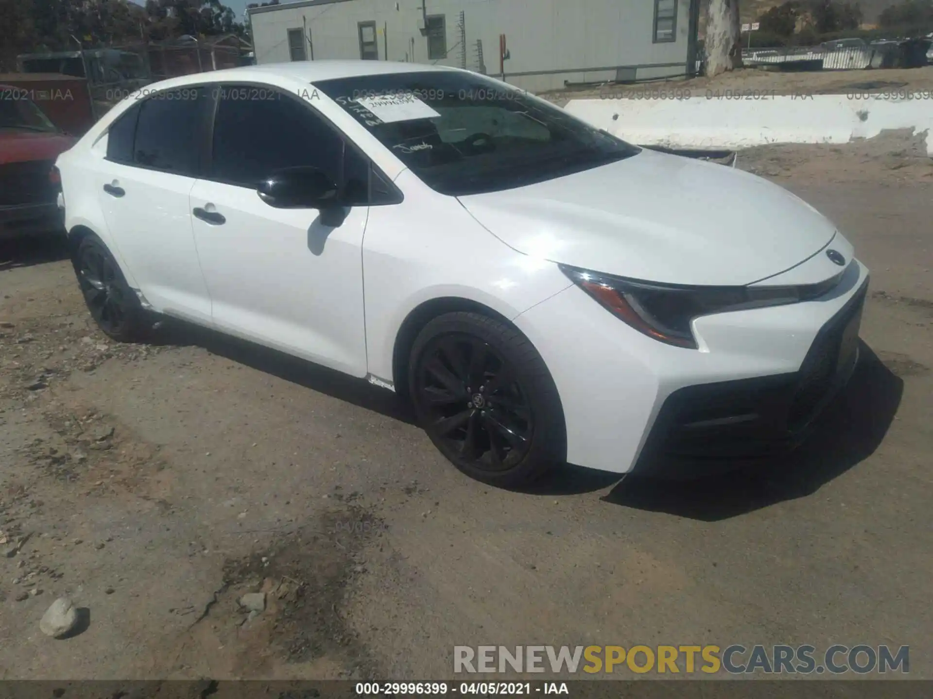 1 Photograph of a damaged car 5YFS4MCE9MP075125 TOYOTA COROLLA 2021