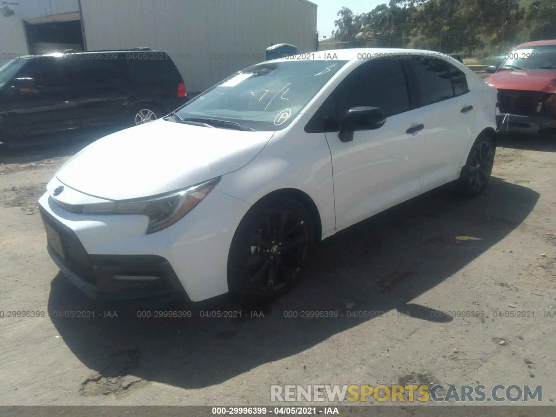 2 Photograph of a damaged car 5YFS4MCE9MP075125 TOYOTA COROLLA 2021