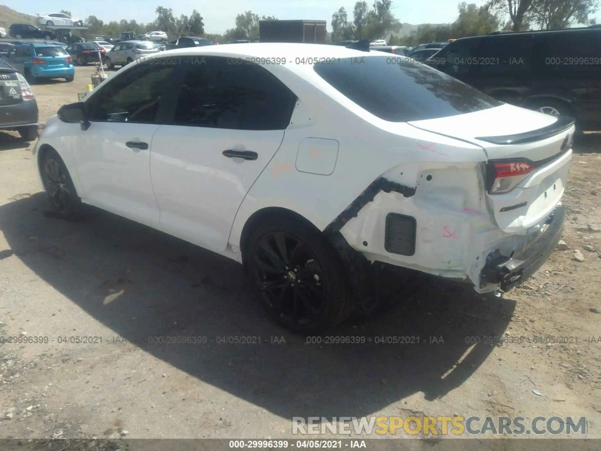 3 Photograph of a damaged car 5YFS4MCE9MP075125 TOYOTA COROLLA 2021