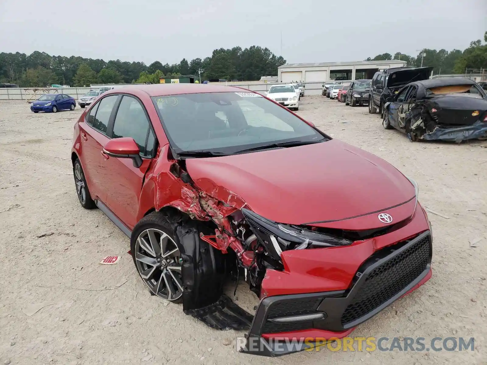 1 Photograph of a damaged car 5YFS4MCE9MP077358 TOYOTA COROLLA 2021