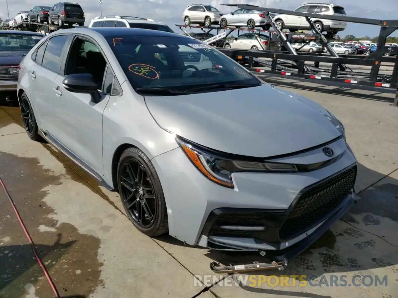 1 Photograph of a damaged car 5YFS4MCE9MP077764 TOYOTA COROLLA 2021