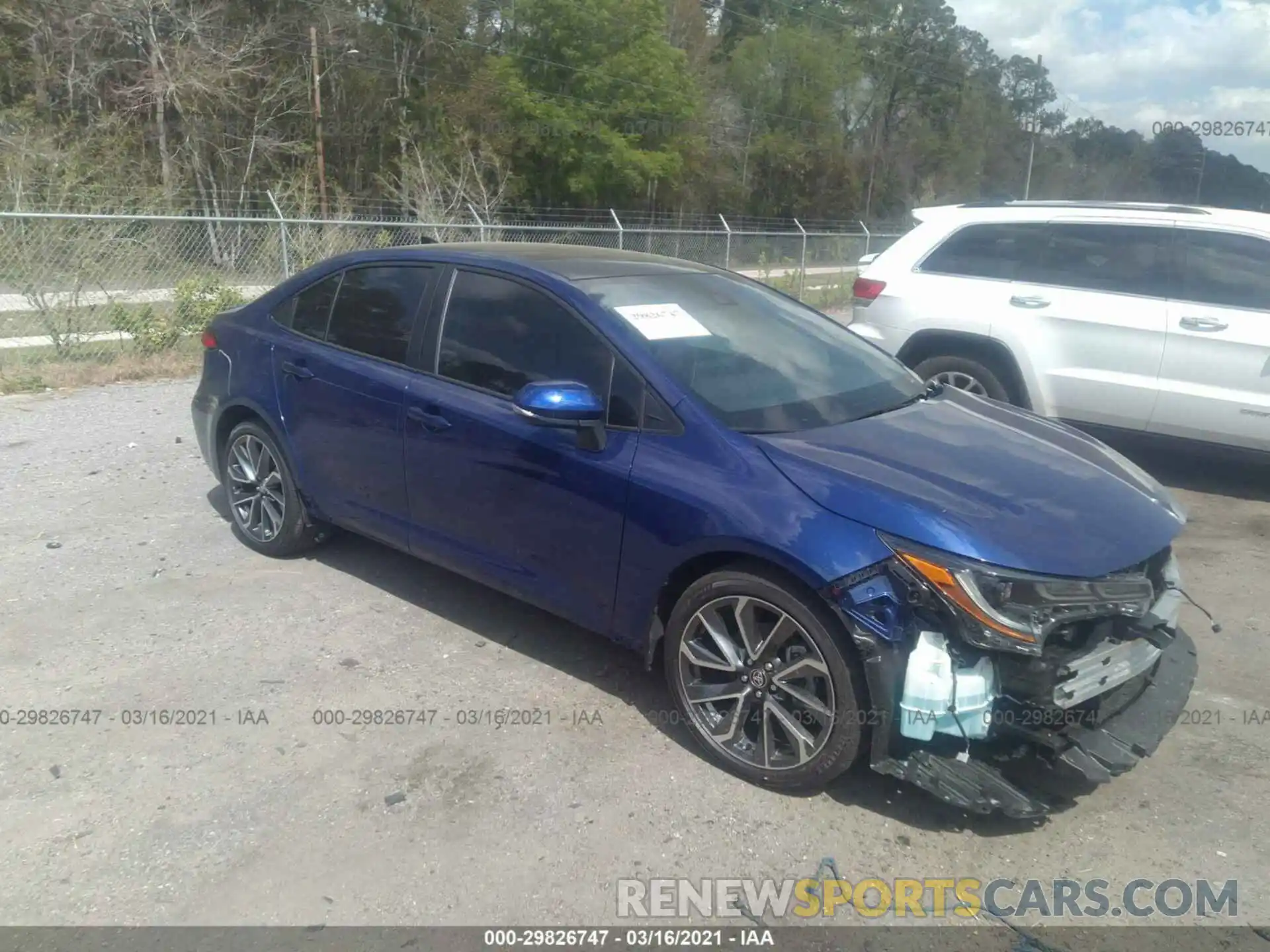 1 Photograph of a damaged car 5YFS4MCE9MP078087 TOYOTA COROLLA 2021