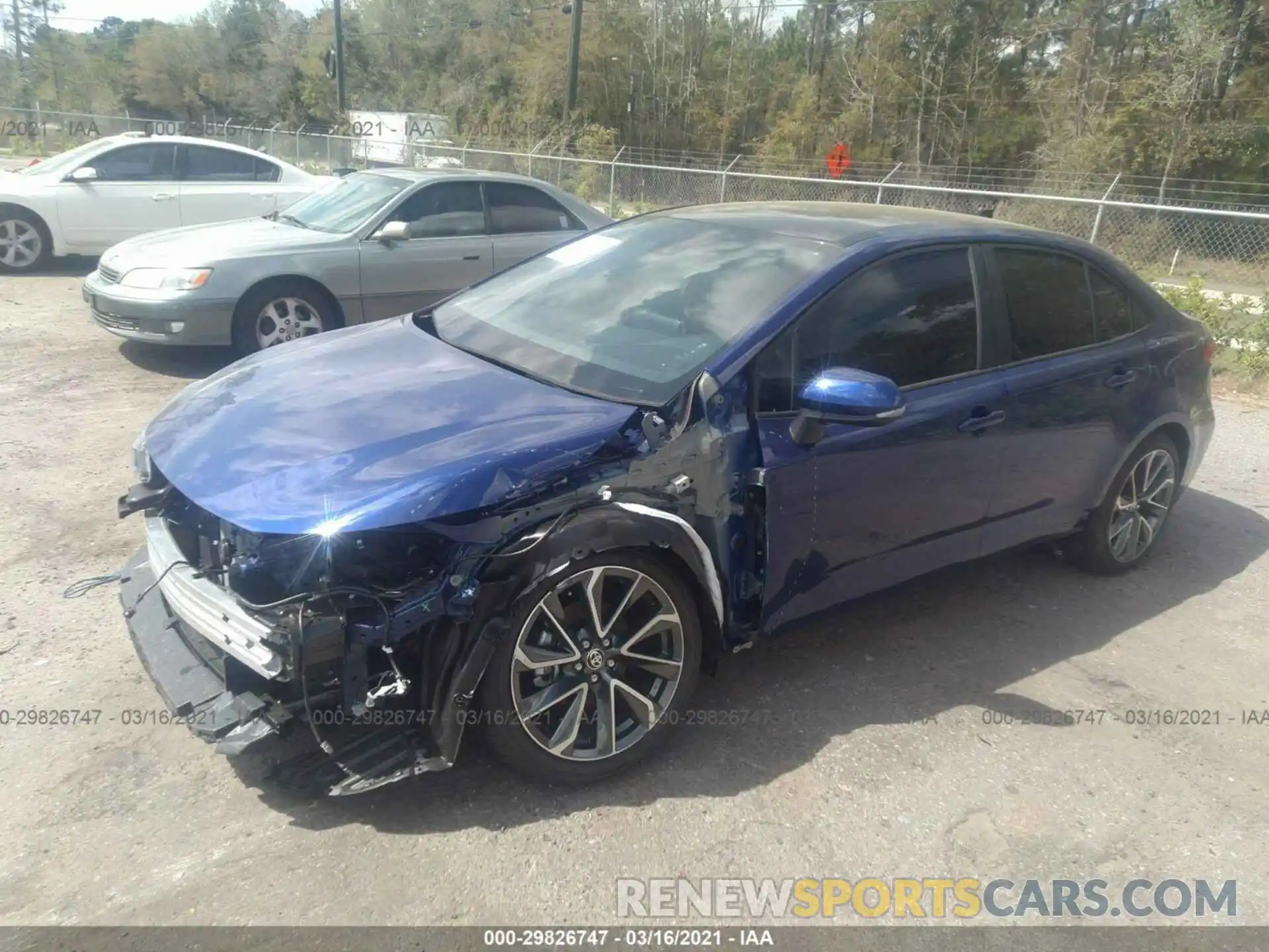 2 Photograph of a damaged car 5YFS4MCE9MP078087 TOYOTA COROLLA 2021