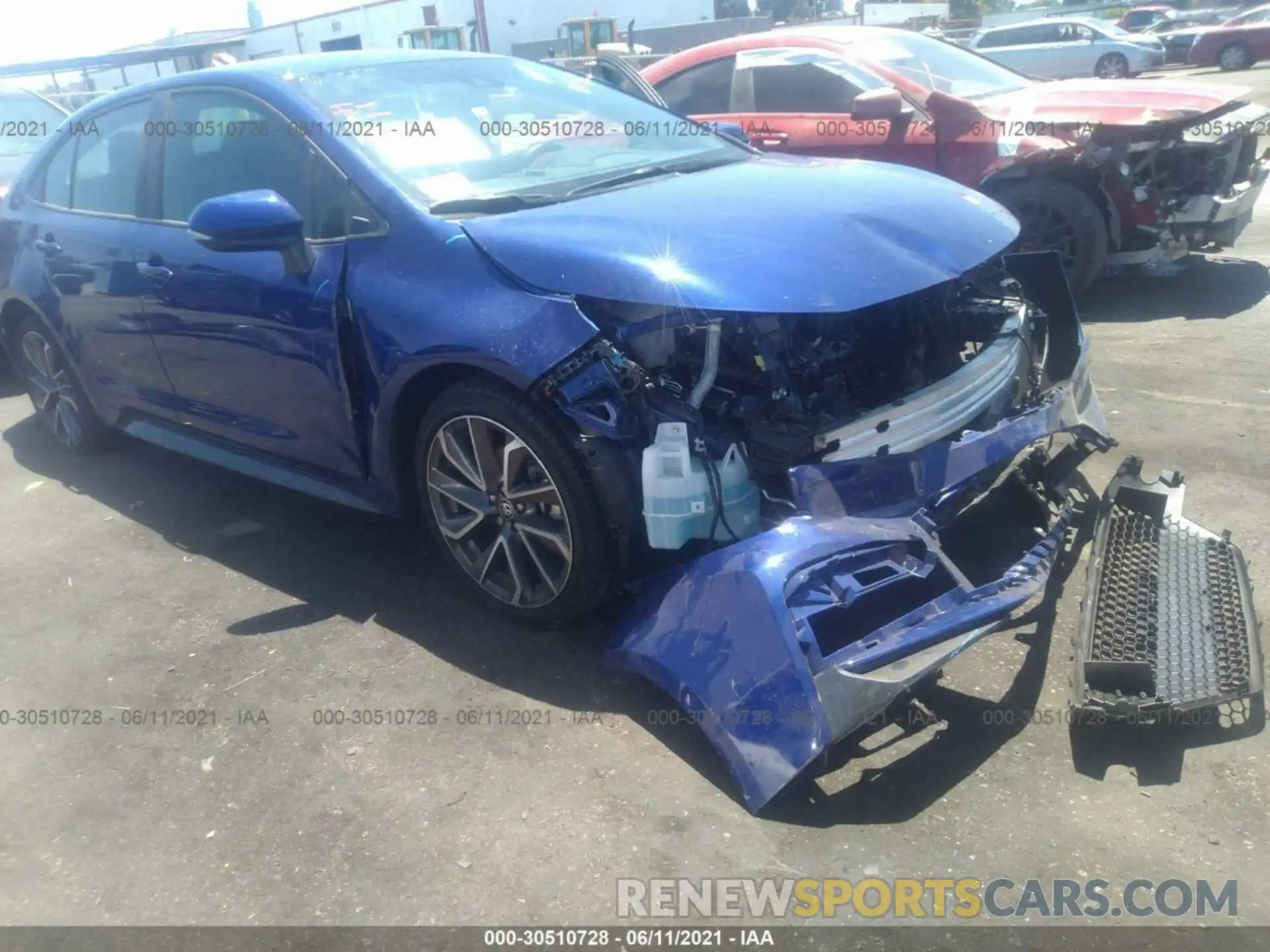 1 Photograph of a damaged car 5YFS4MCE9MP079191 TOYOTA COROLLA 2021