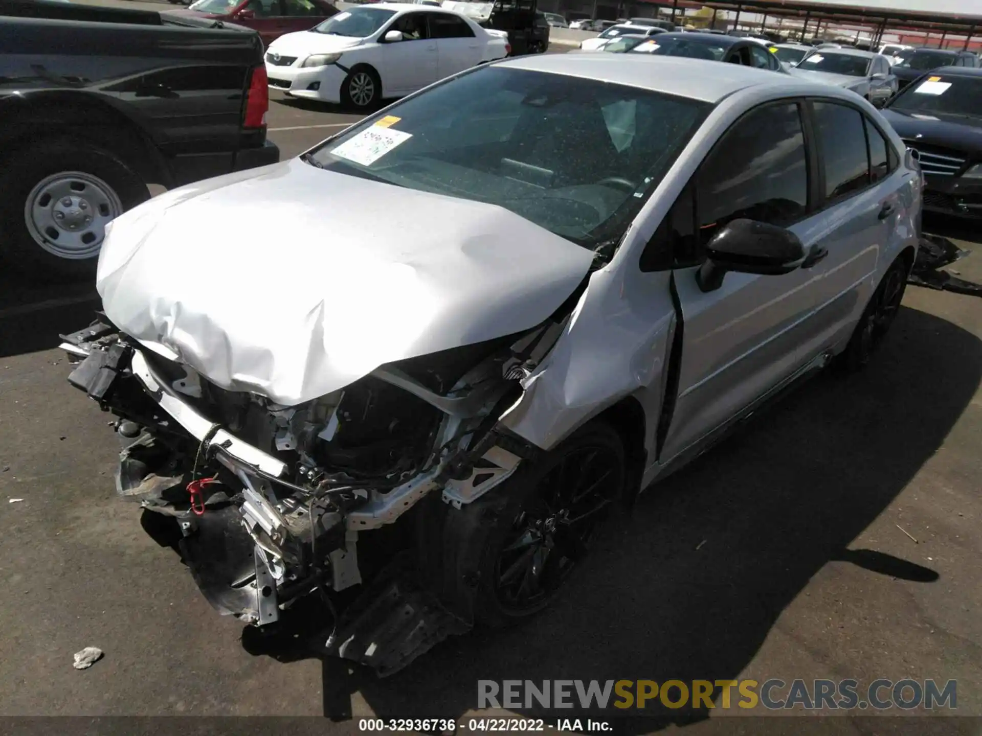 2 Photograph of a damaged car 5YFS4MCE9MP079787 TOYOTA COROLLA 2021