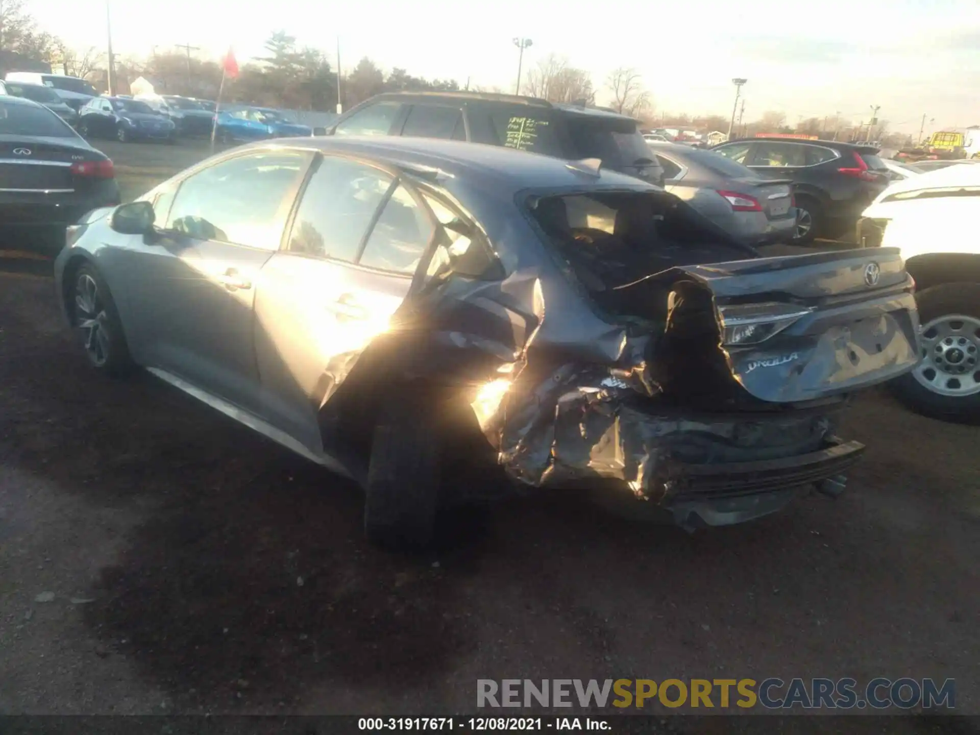 3 Photograph of a damaged car 5YFS4MCE9MP080292 TOYOTA COROLLA 2021