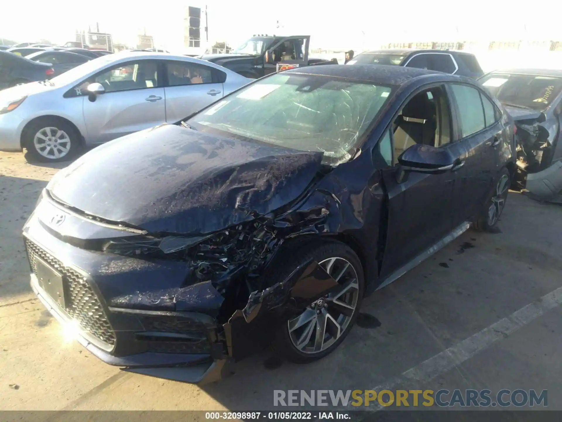 2 Photograph of a damaged car 5YFS4MCE9MP080650 TOYOTA COROLLA 2021