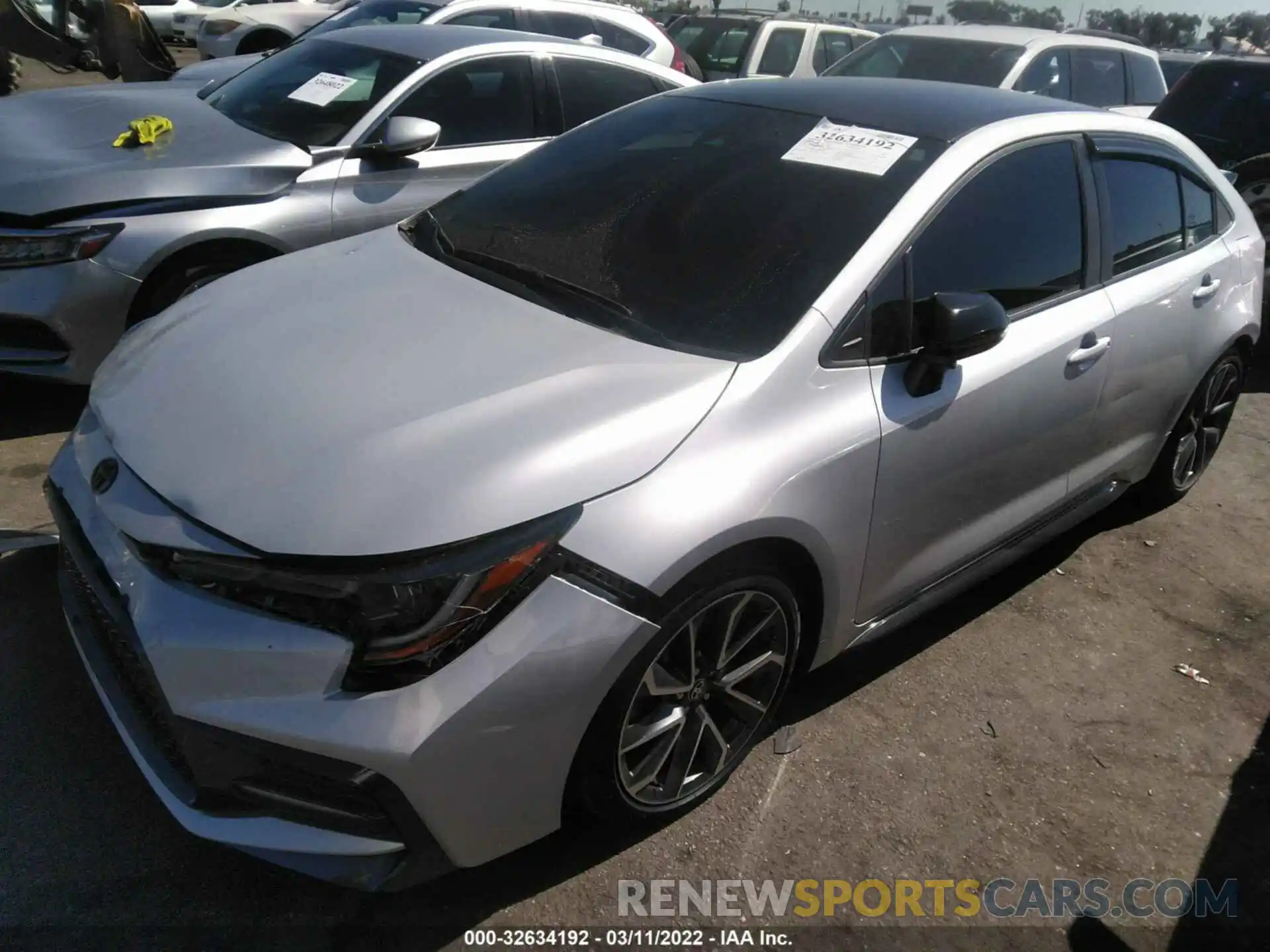 2 Photograph of a damaged car 5YFS4MCE9MP081846 TOYOTA COROLLA 2021