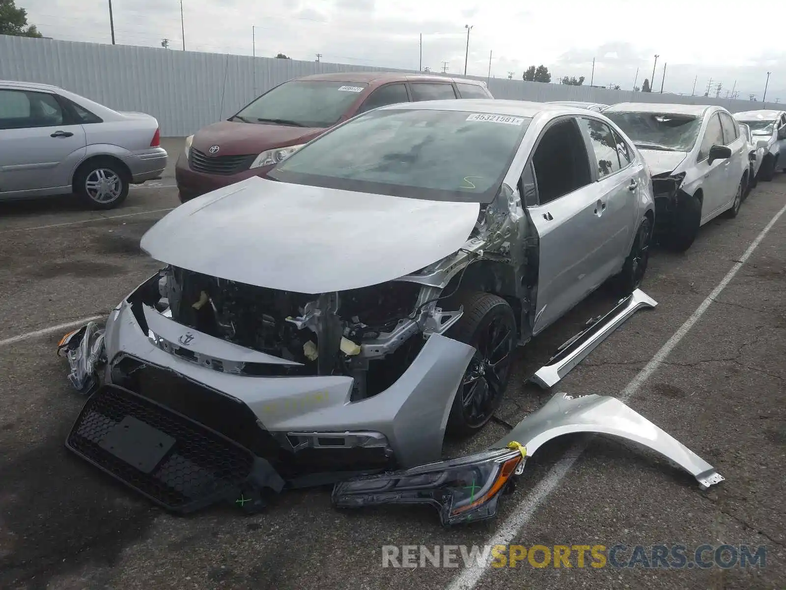 2 Photograph of a damaged car 5YFS4MCE9MP083564 TOYOTA COROLLA 2021