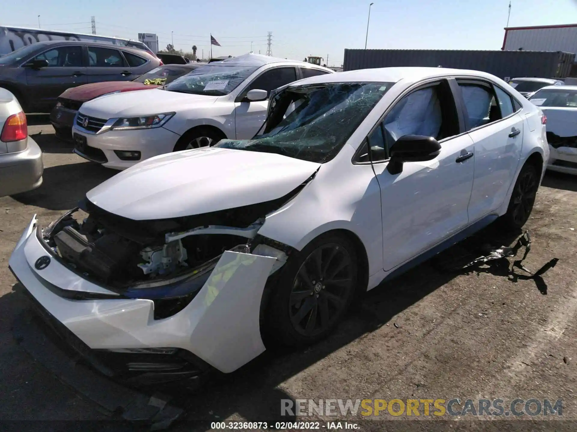 2 Photograph of a damaged car 5YFS4MCE9MP083788 TOYOTA COROLLA 2021