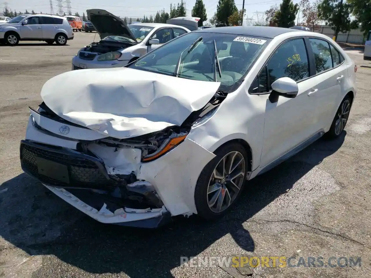 2 Photograph of a damaged car 5YFS4MCE9MP084391 TOYOTA COROLLA 2021