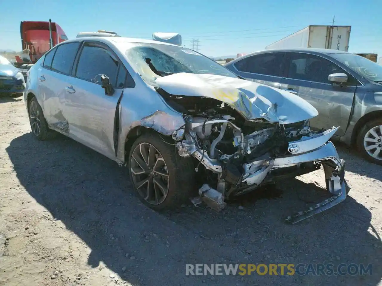 1 Photograph of a damaged car 5YFS4MCE9MP085220 TOYOTA COROLLA 2021