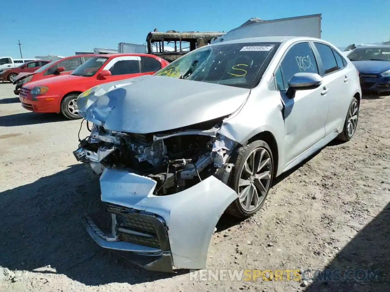 2 Photograph of a damaged car 5YFS4MCE9MP085220 TOYOTA COROLLA 2021