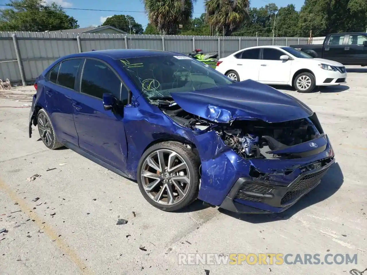 1 Photograph of a damaged car 5YFS4MCE9MP090322 TOYOTA COROLLA 2021