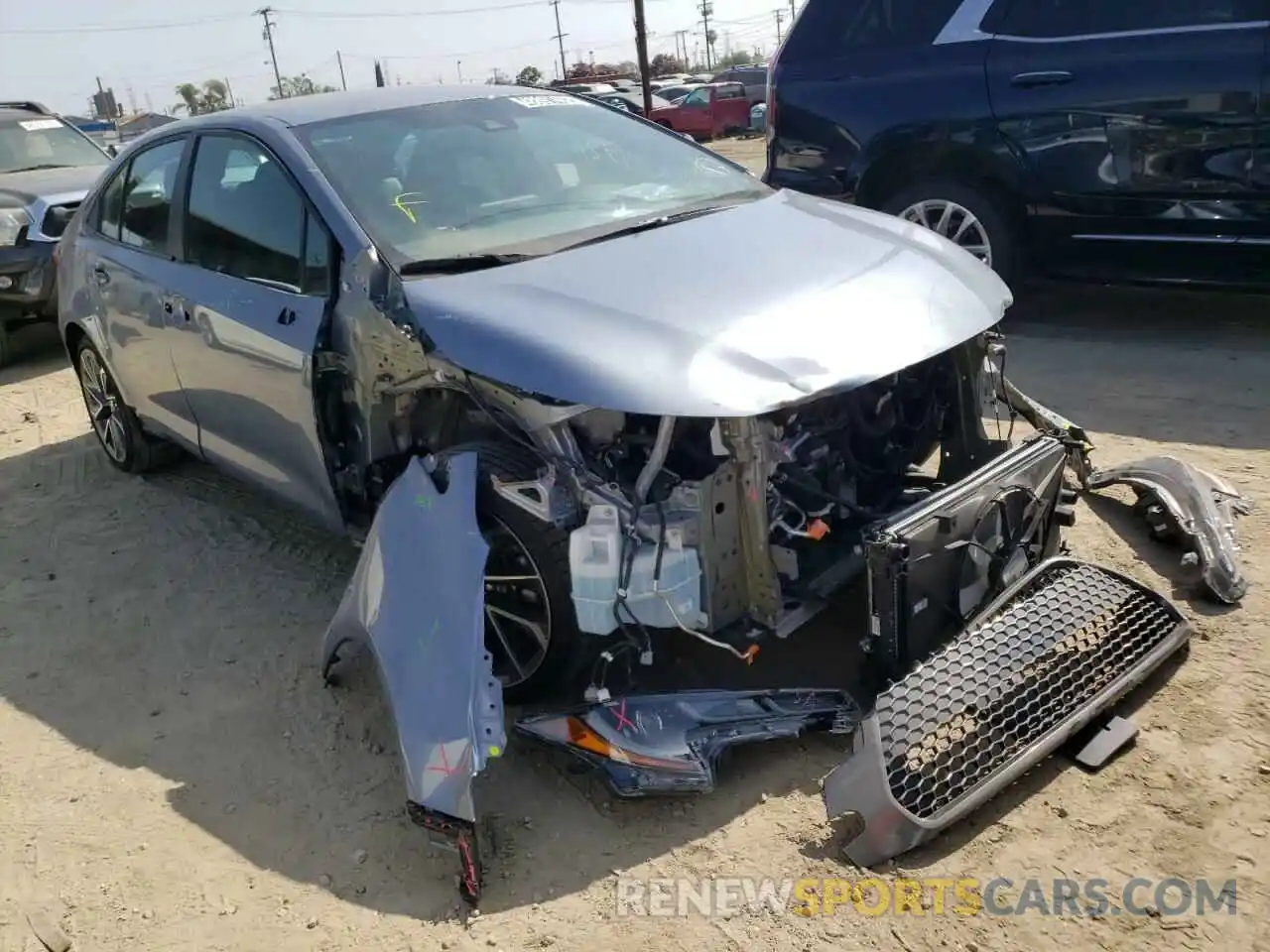 1 Photograph of a damaged car 5YFS4MCE9MP091342 TOYOTA COROLLA 2021