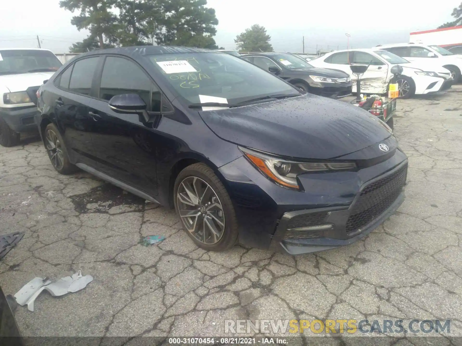 1 Photograph of a damaged car 5YFS4MCE9MP095729 TOYOTA COROLLA 2021