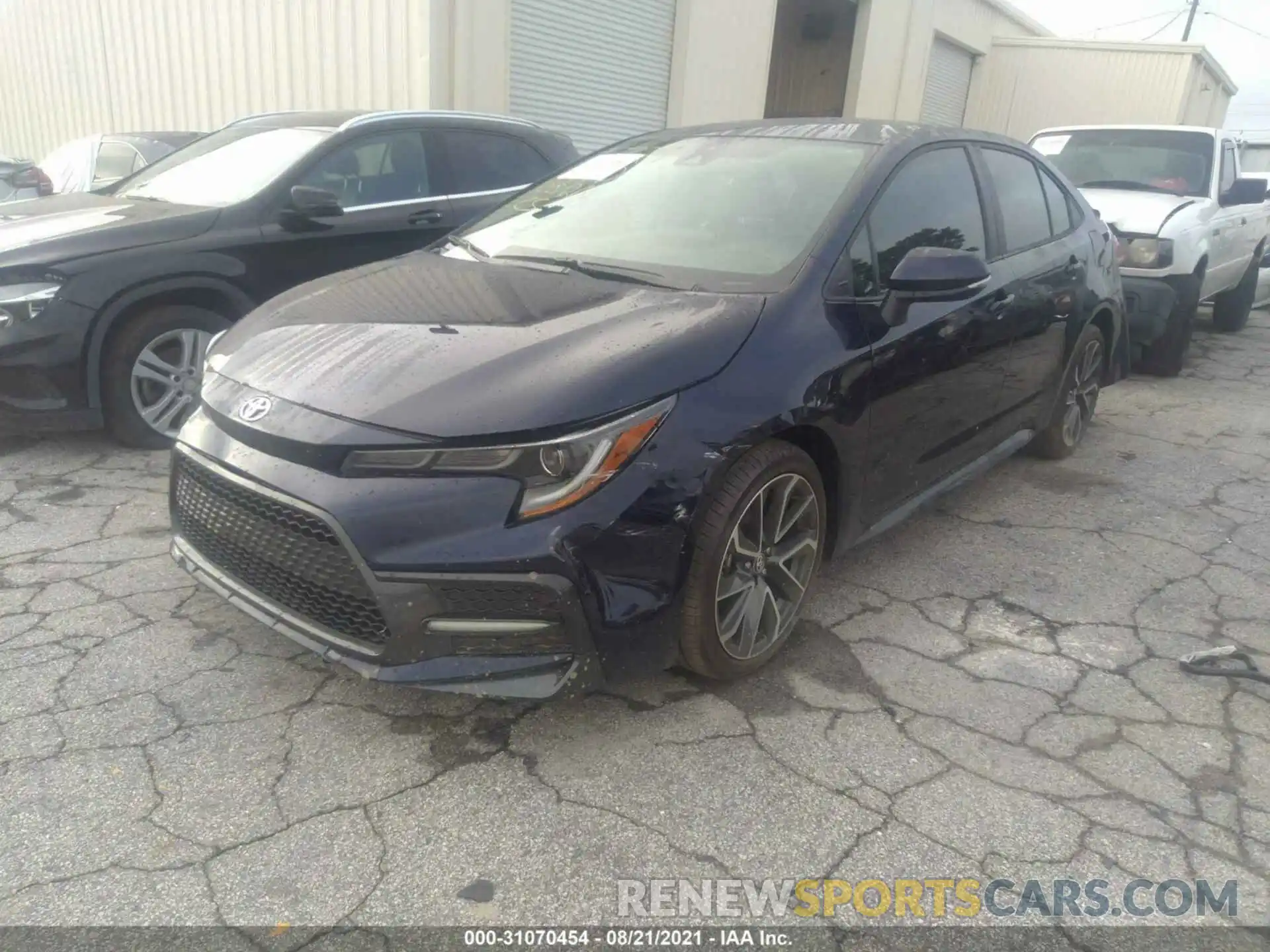 2 Photograph of a damaged car 5YFS4MCE9MP095729 TOYOTA COROLLA 2021