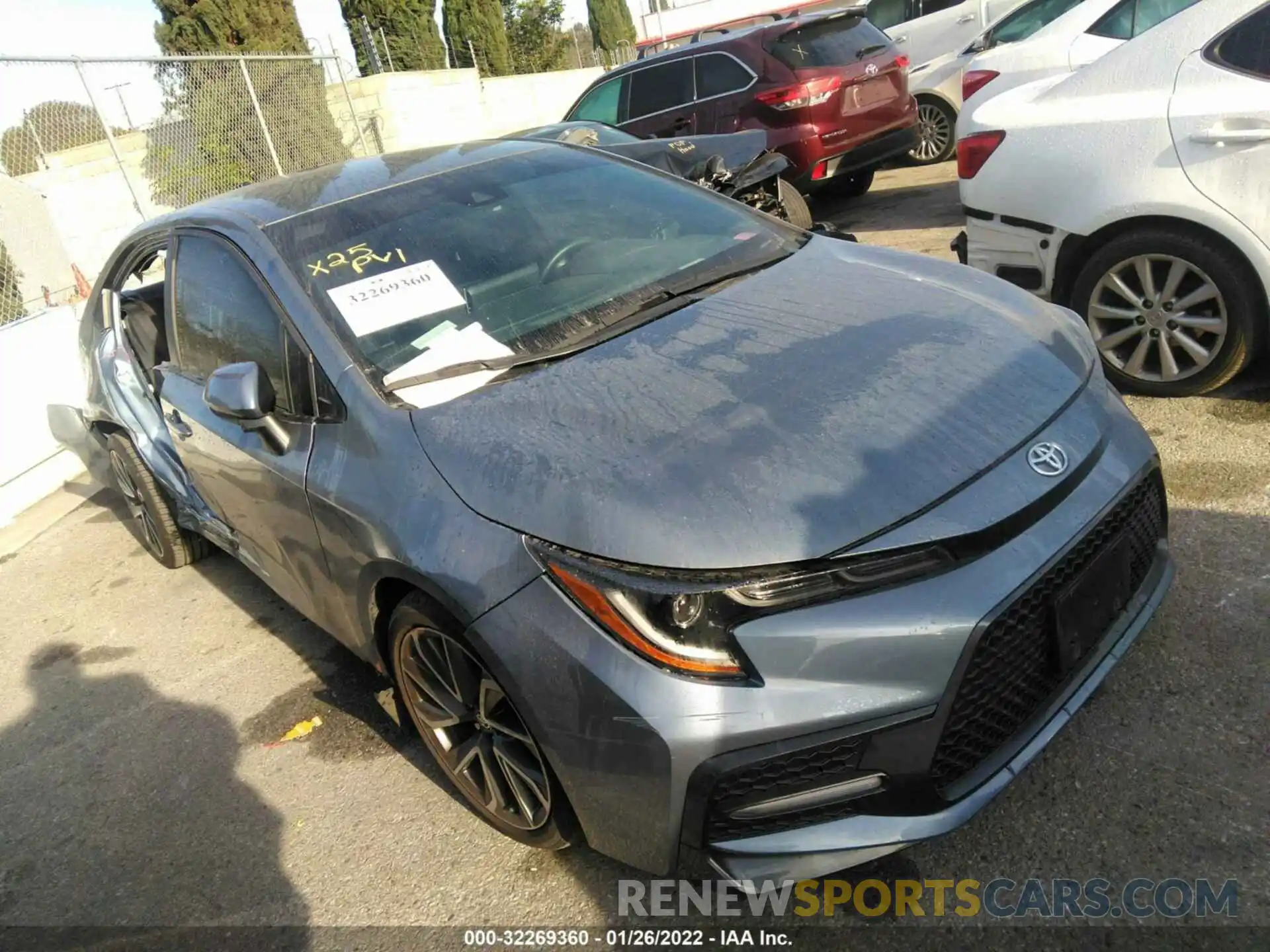 1 Photograph of a damaged car 5YFS4MCEXMP058933 TOYOTA COROLLA 2021