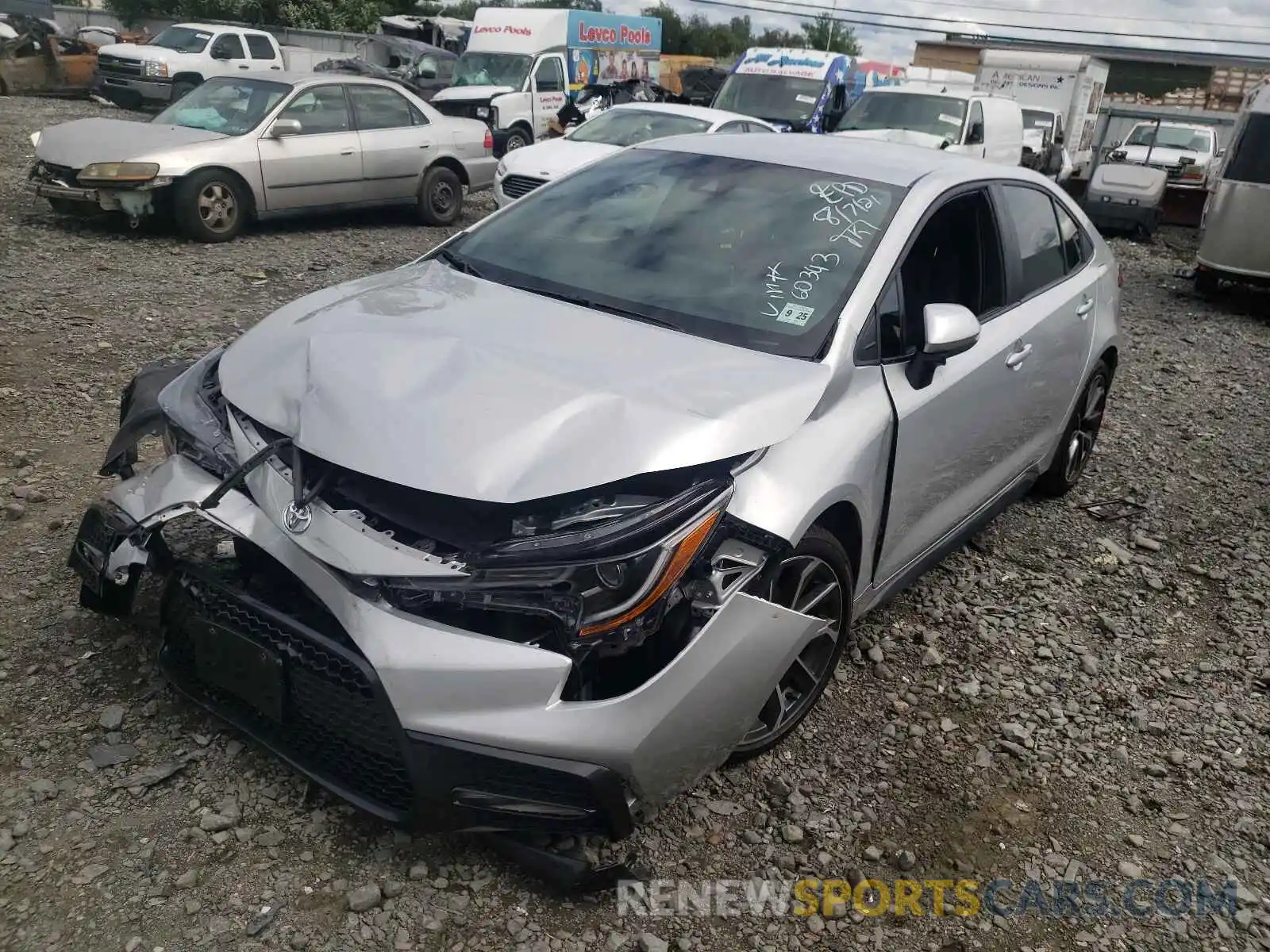 2 Photograph of a damaged car 5YFS4MCEXMP060343 TOYOTA COROLLA 2021