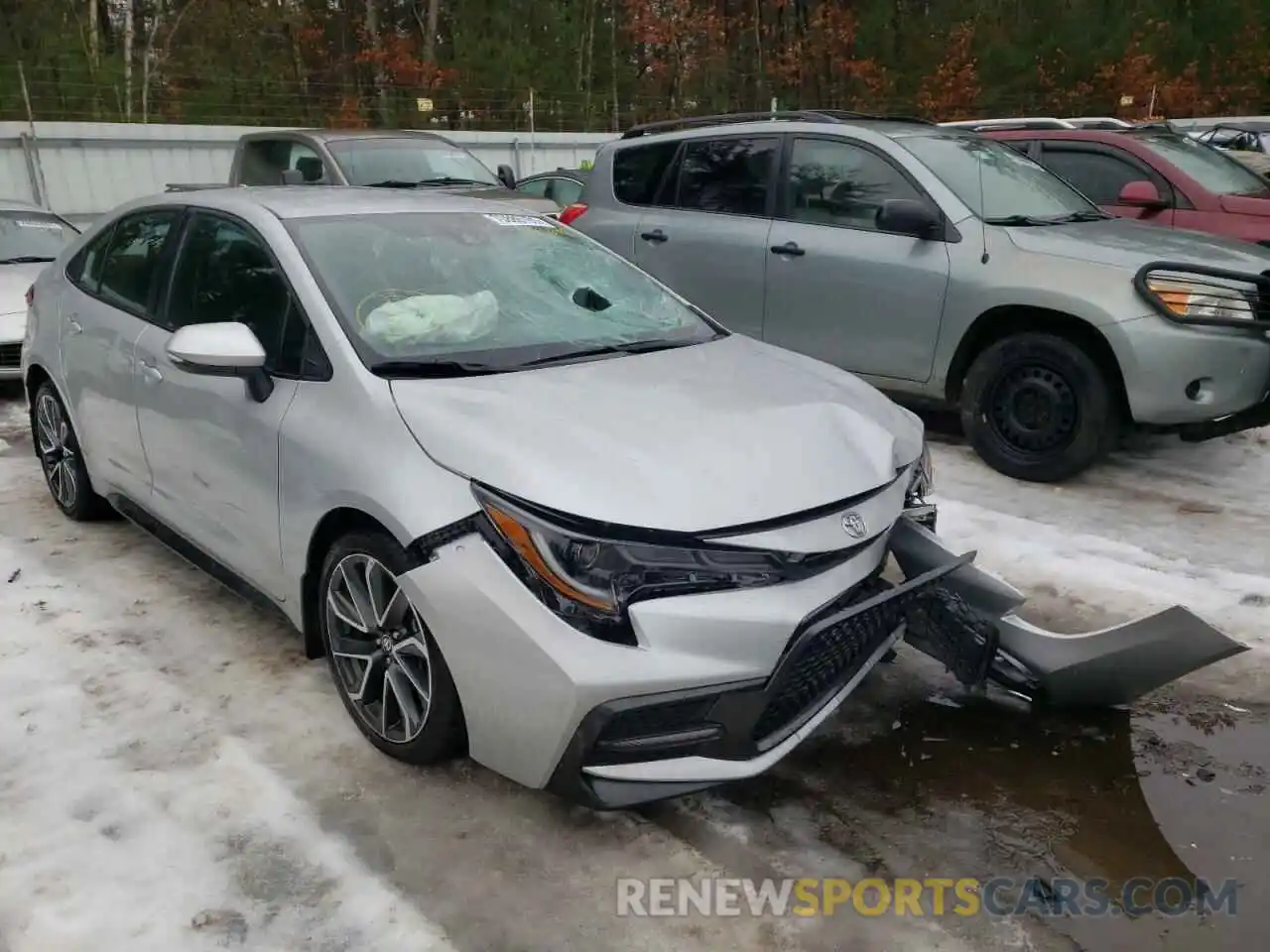 1 Photograph of a damaged car 5YFS4MCEXMP062304 TOYOTA COROLLA 2021