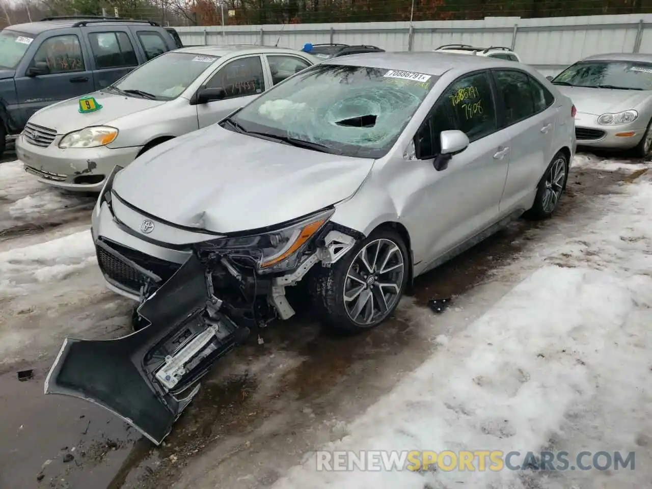 2 Photograph of a damaged car 5YFS4MCEXMP062304 TOYOTA COROLLA 2021