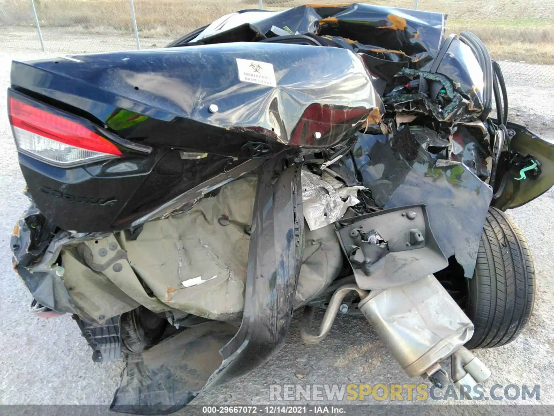 12 Photograph of a damaged car 5YFS4MCEXMP064473 TOYOTA COROLLA 2021