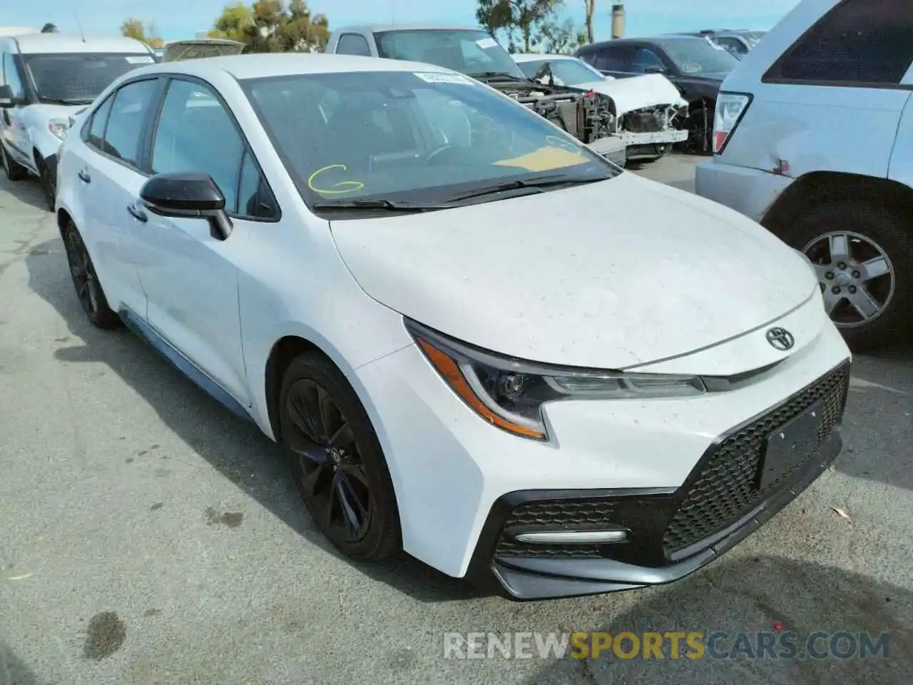 1 Photograph of a damaged car 5YFS4MCEXMP065297 TOYOTA COROLLA 2021