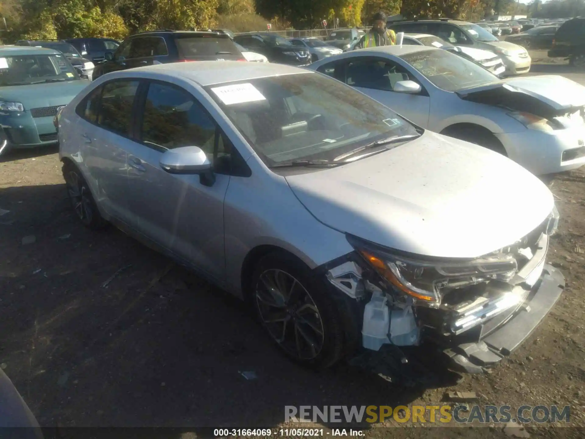 1 Photograph of a damaged car 5YFS4MCEXMP066241 TOYOTA COROLLA 2021