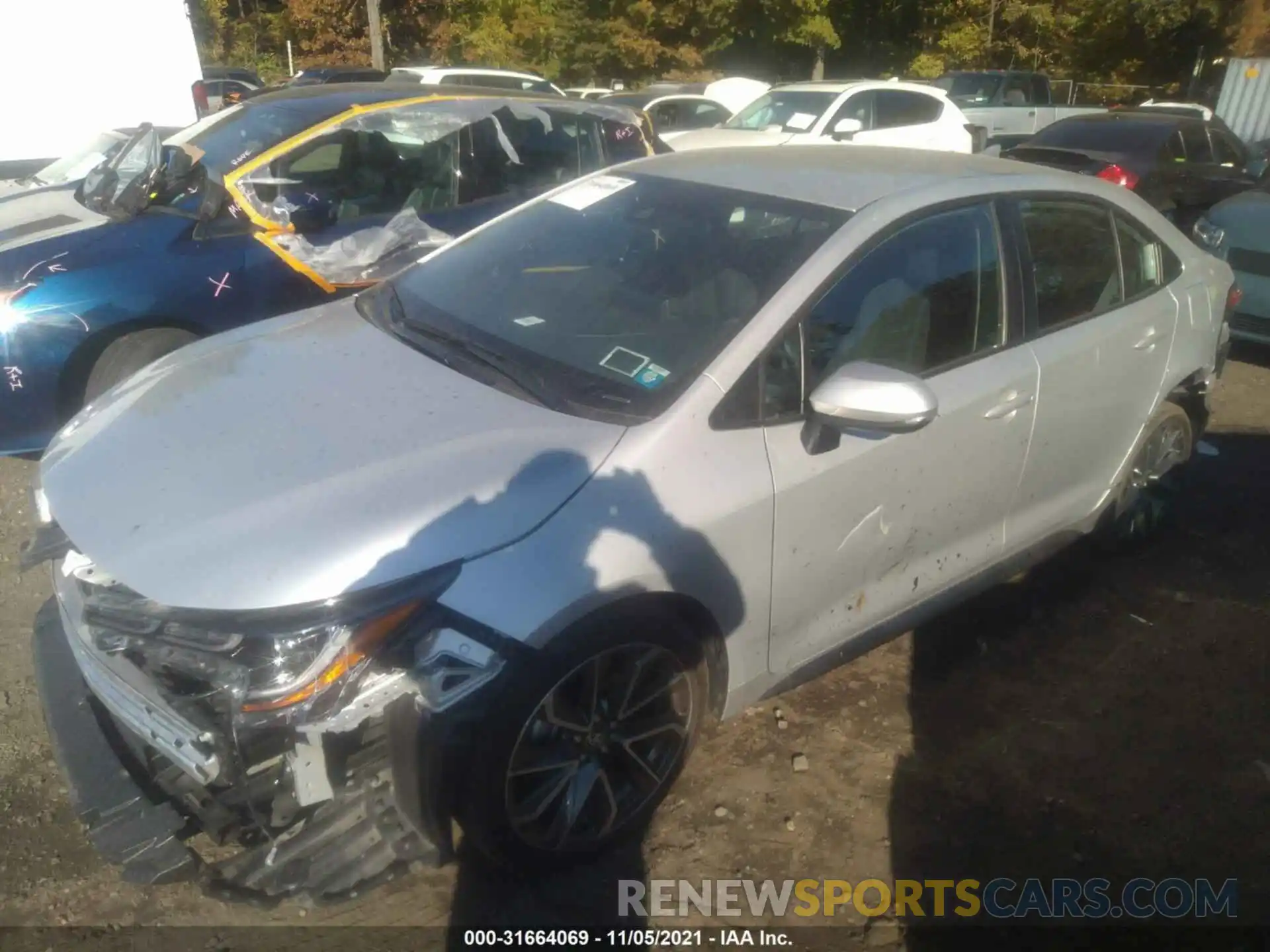 2 Photograph of a damaged car 5YFS4MCEXMP066241 TOYOTA COROLLA 2021