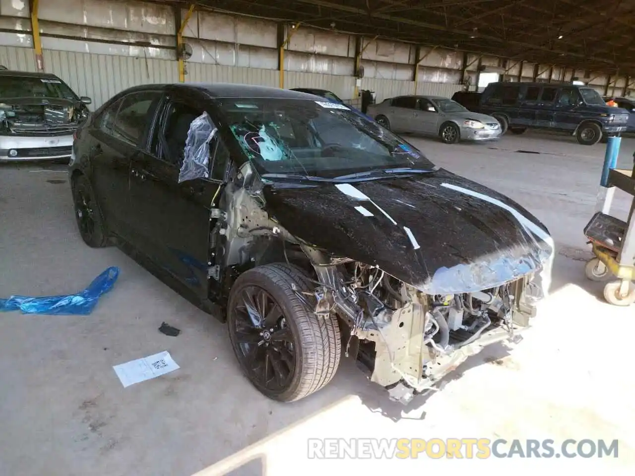 1 Photograph of a damaged car 5YFS4MCEXMP066286 TOYOTA COROLLA 2021