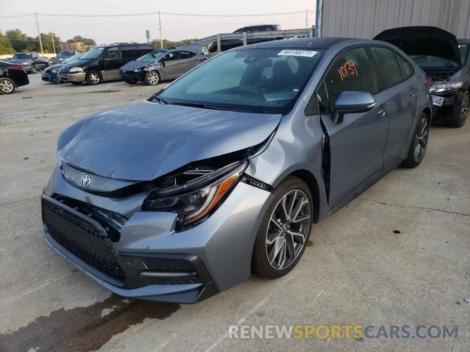 2 Photograph of a damaged car 5YFS4MCEXMP072346 TOYOTA COROLLA 2021