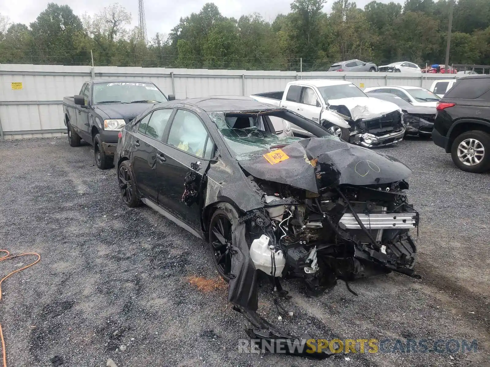 1 Photograph of a damaged car 5YFS4MCEXMP072444 TOYOTA COROLLA 2021