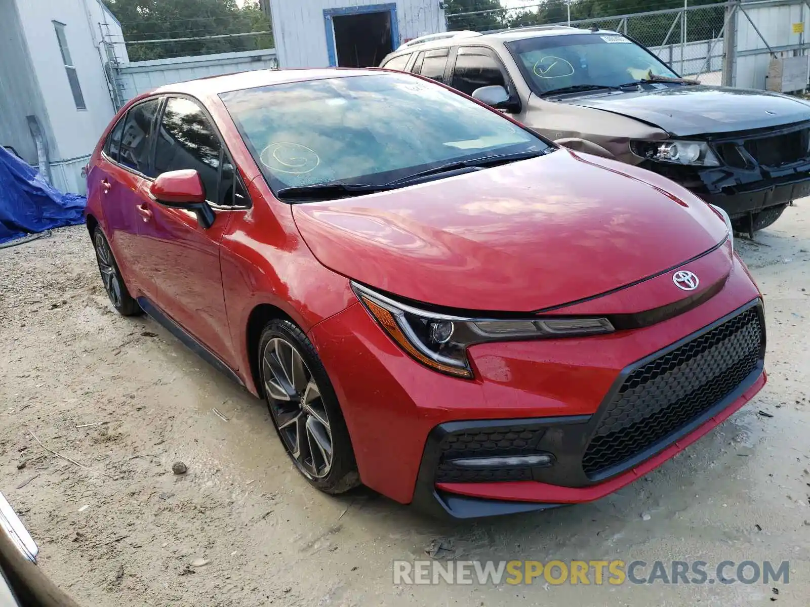 1 Photograph of a damaged car 5YFS4MCEXMP073562 TOYOTA COROLLA 2021