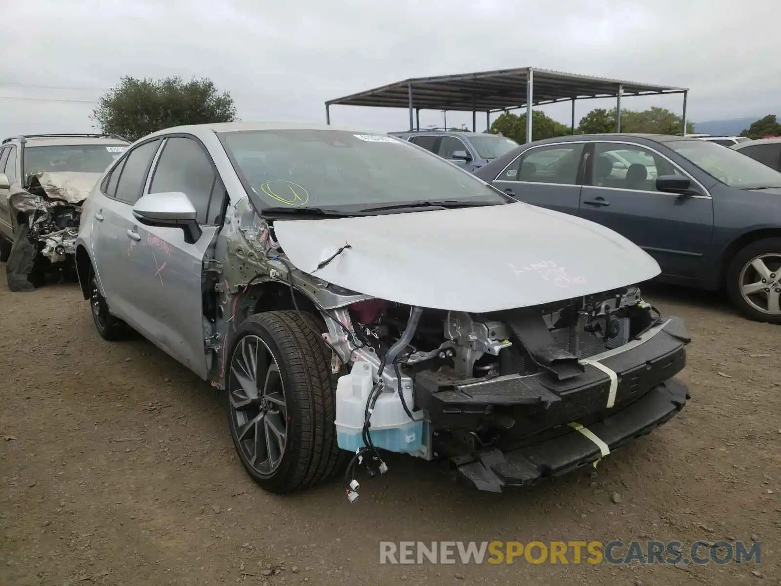 1 Photograph of a damaged car 5YFS4MCEXMP074209 TOYOTA COROLLA 2021