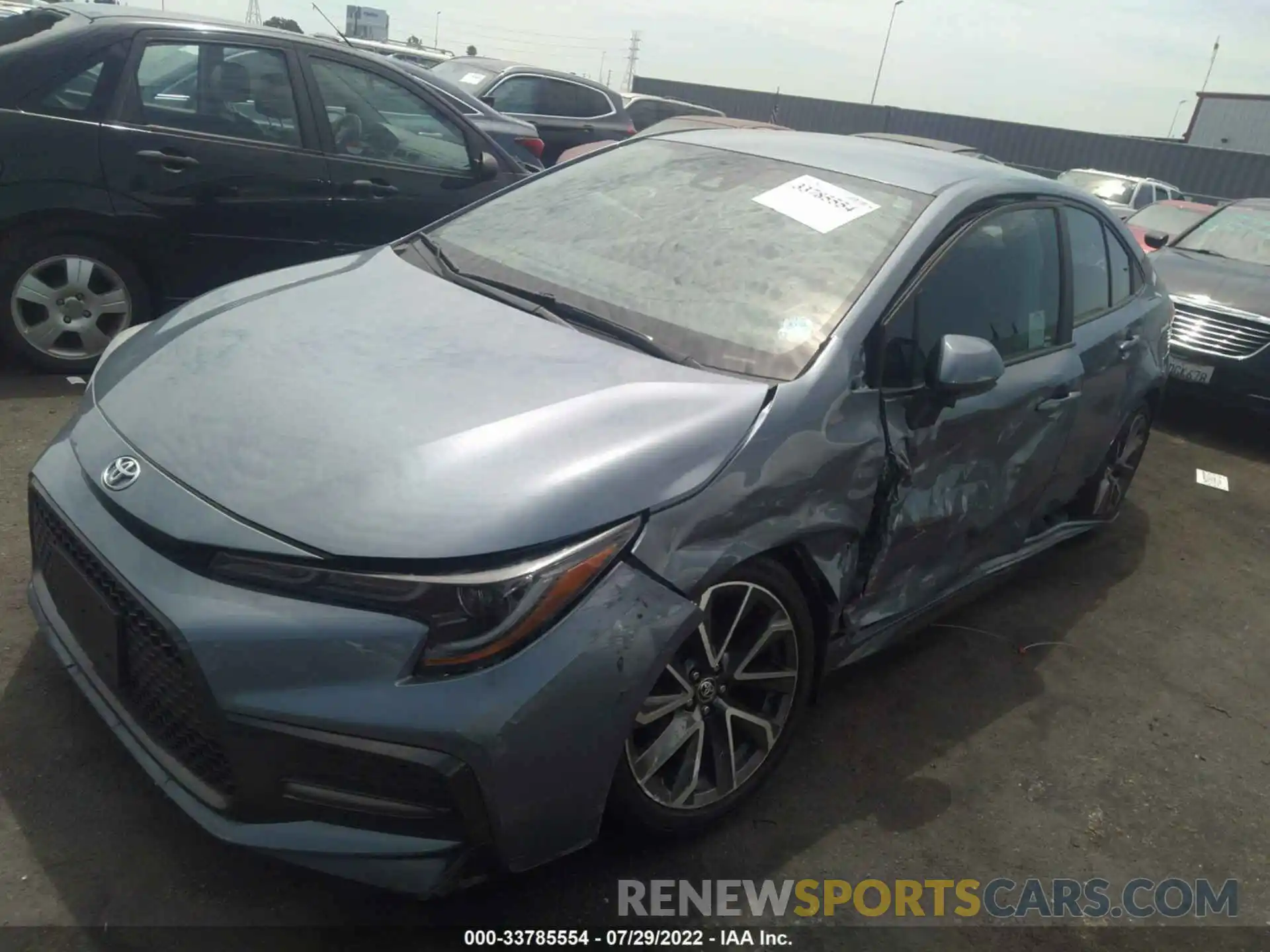 2 Photograph of a damaged car 5YFS4MCEXMP074419 TOYOTA COROLLA 2021